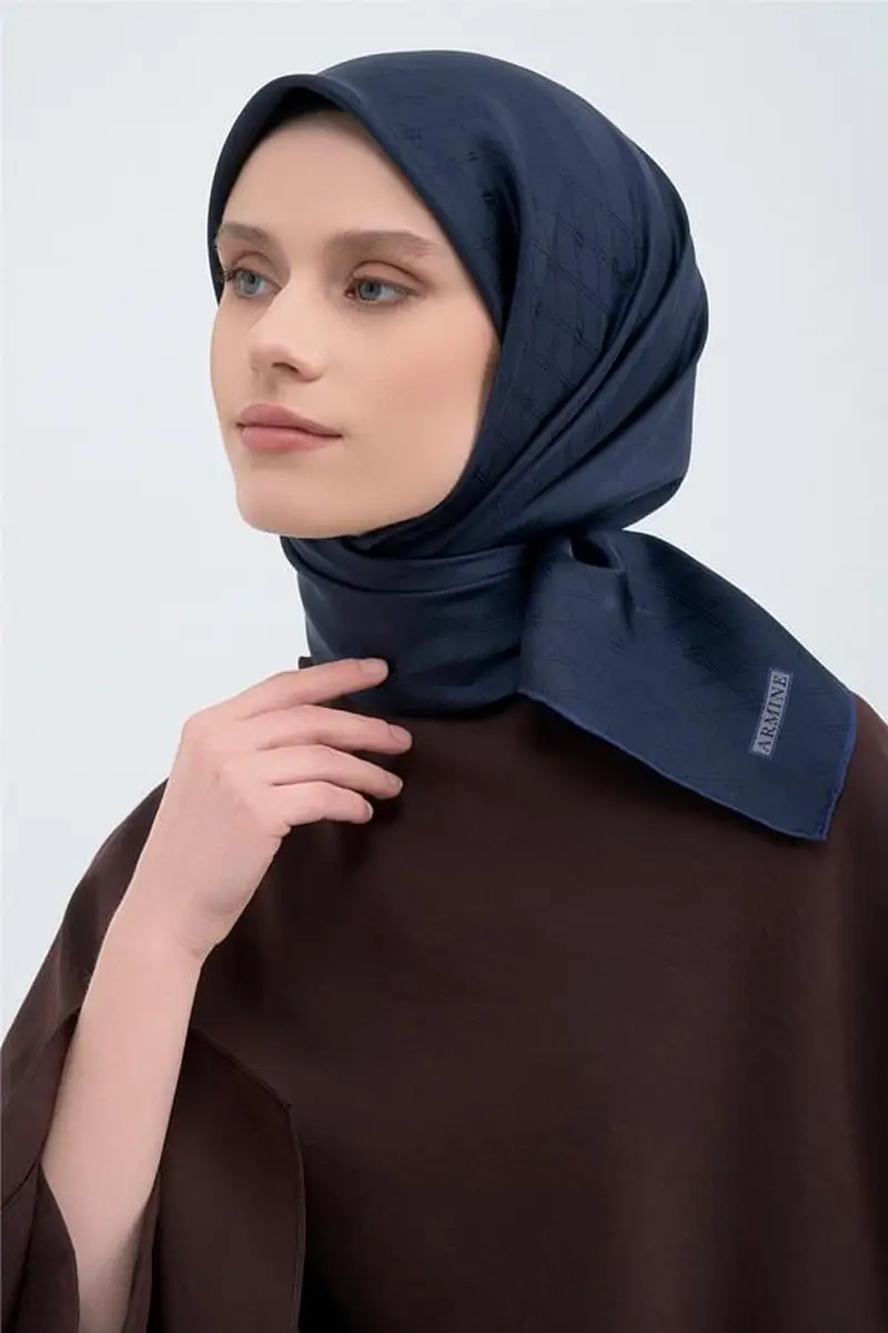 2003 ARMİNE JAKARLI İPEK EŞARP - 21