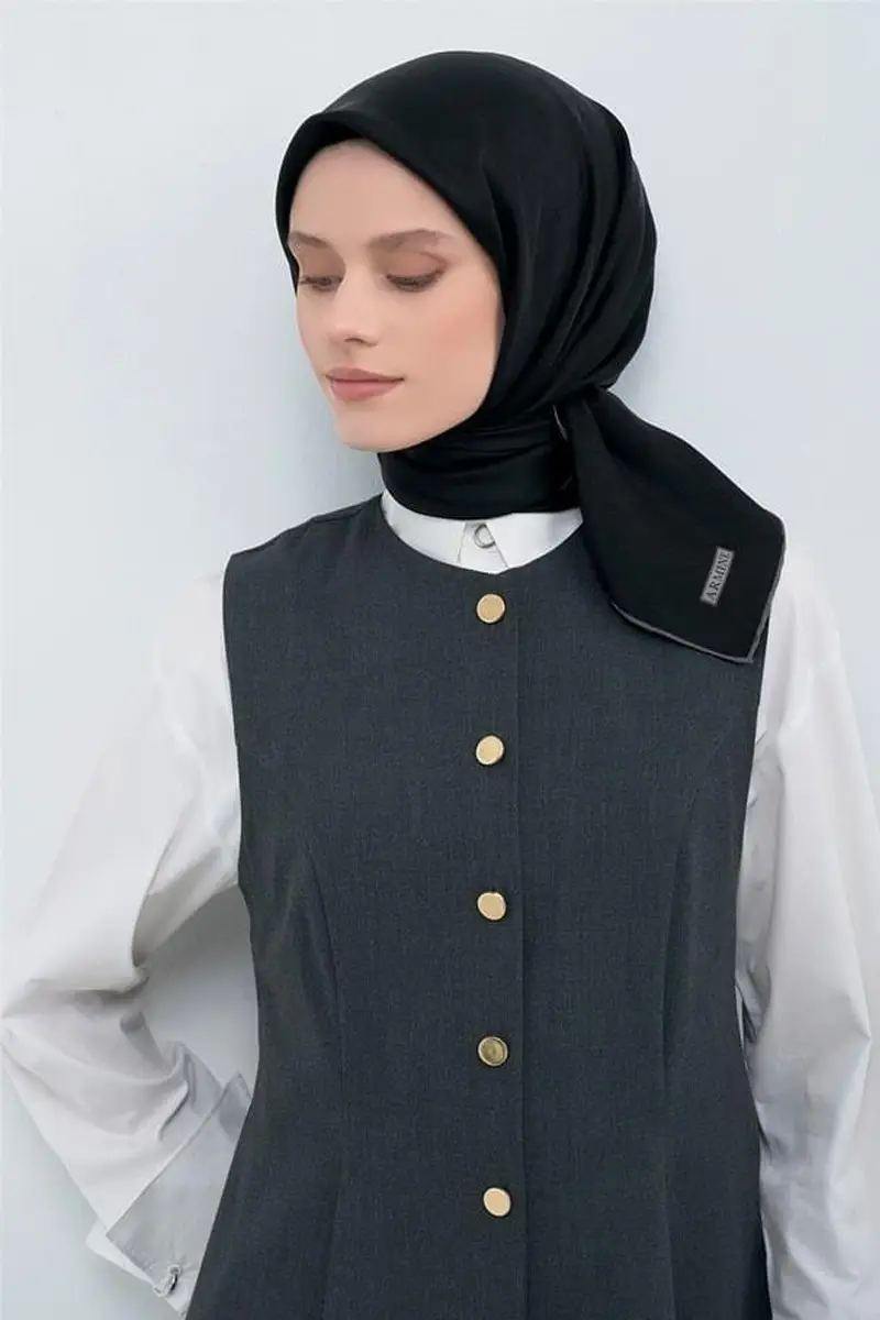 2003 ARMİNE JAKARLI İPEK EŞARP - 20