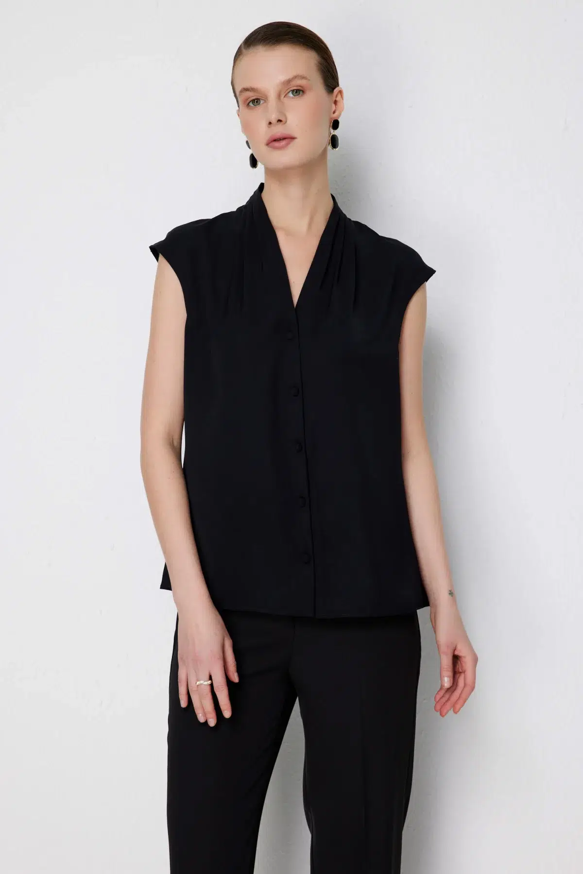 2008 EKOL BLUZ - SİYAH