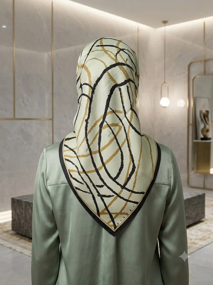 2040 SISLEY İPEK SATEN EŞARP