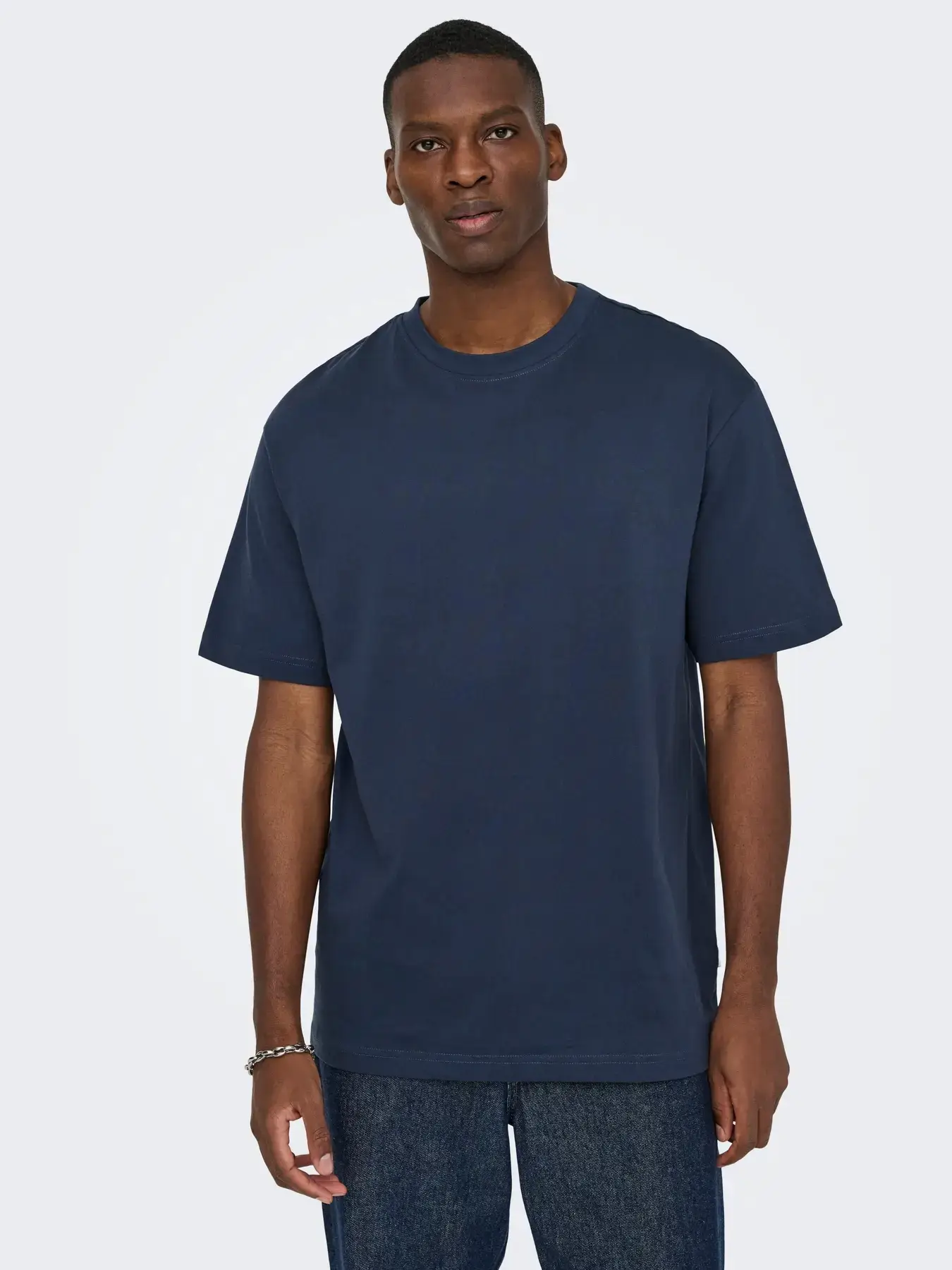 22022532 ONSFRED LIFE RLX SS TEE NOOS - BLUE NİGHTS