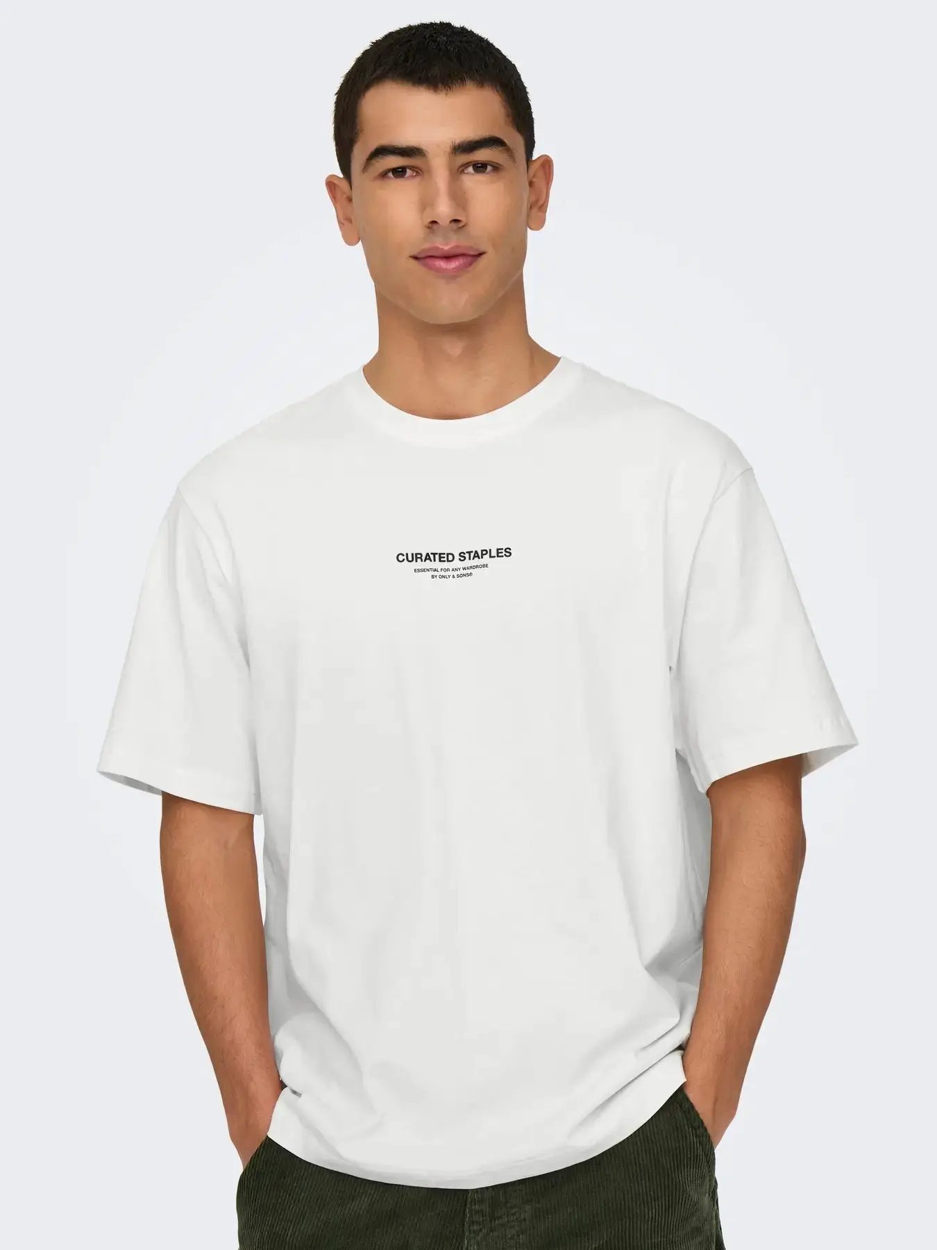 22030925 ONSCURATED RLX PRINT SS TEE NOOS - CLOUD DANCER