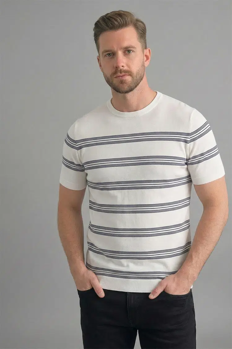 225535 SANFA 0 YAKA TRİKO TSHIRT