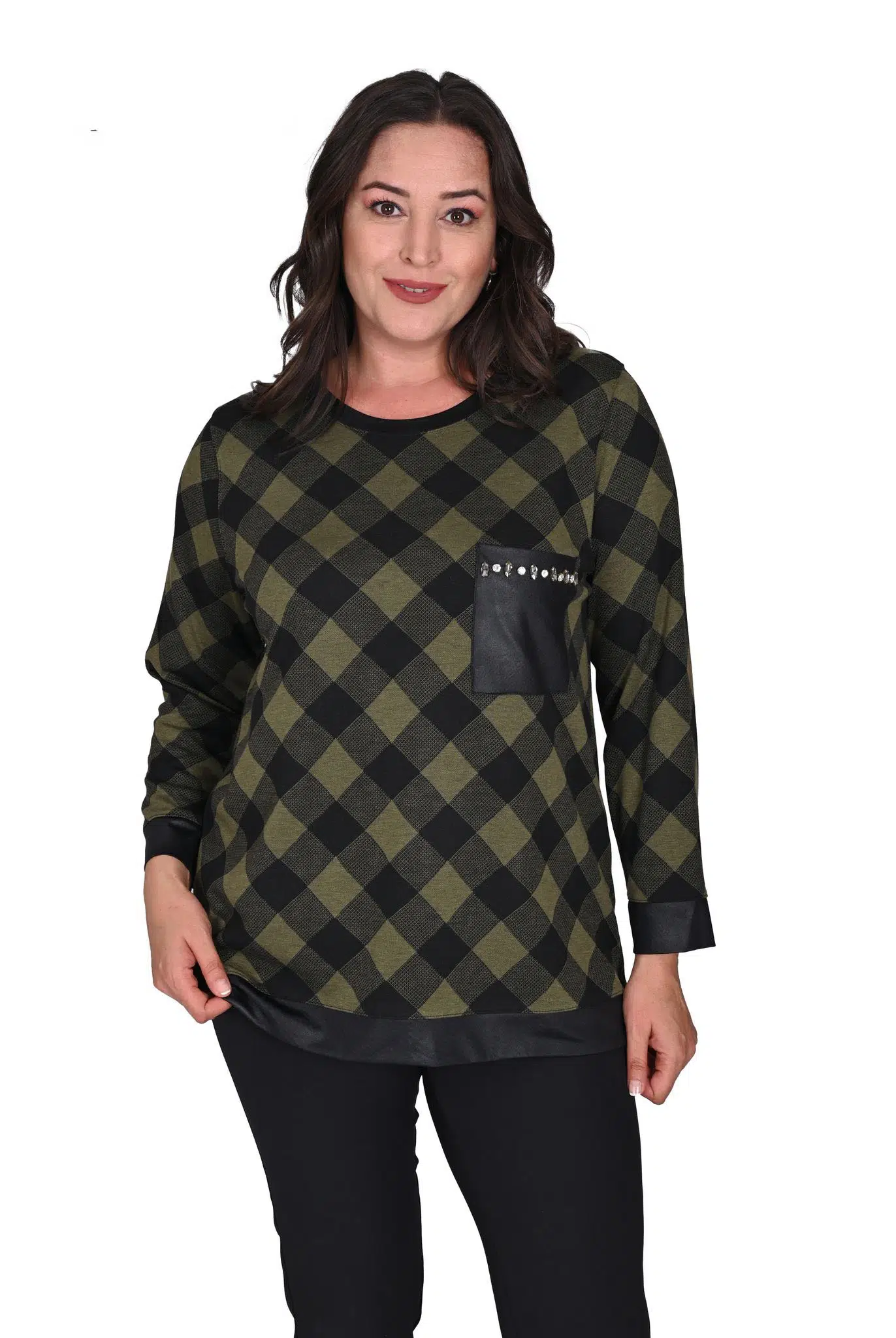 2460 FLAŞ JAKARLI BLUZ