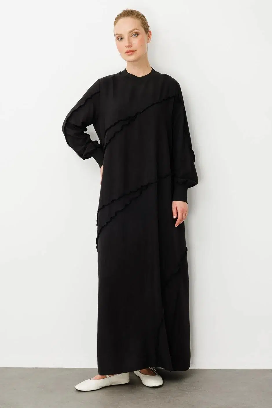 251307 MİCCA ELBİSE - SİYAH