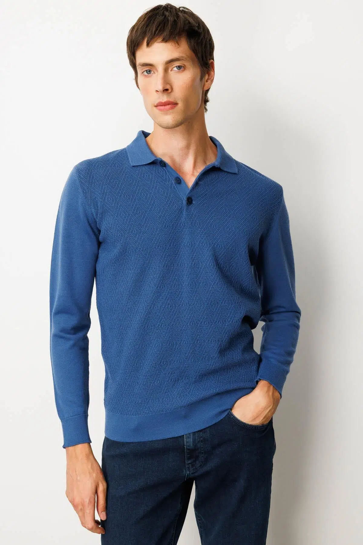 25608 DESEN ÖNÜ YÜRÜTMELİ BAKLAVALI KAZAK