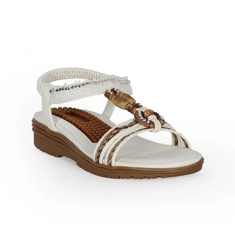 25Y120-4 GUJA SANDALET - BEYAZ