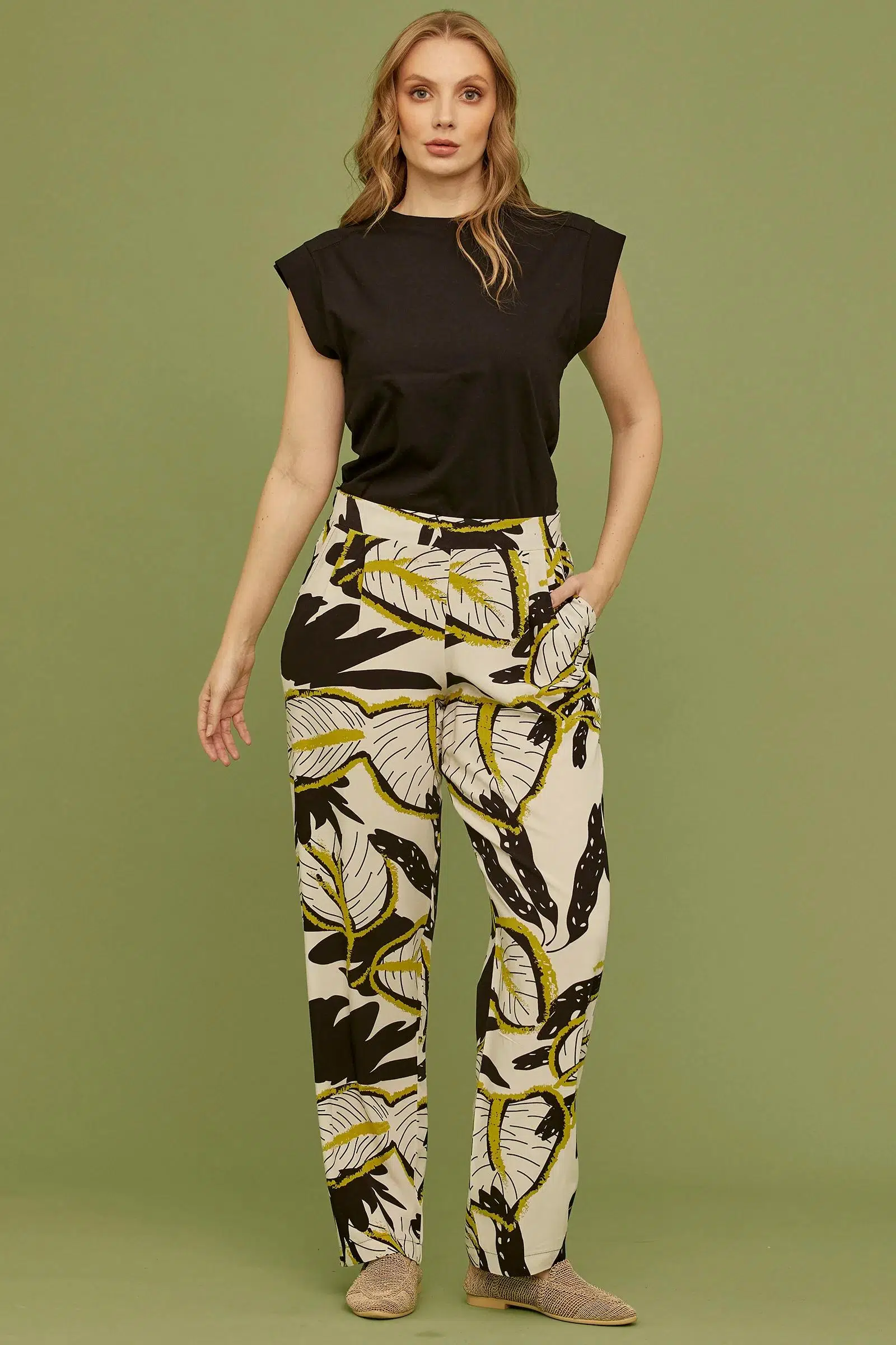 25Y2218-78433 SEMENTA DES. RAHAT KALIP VİSKON PANTOLON