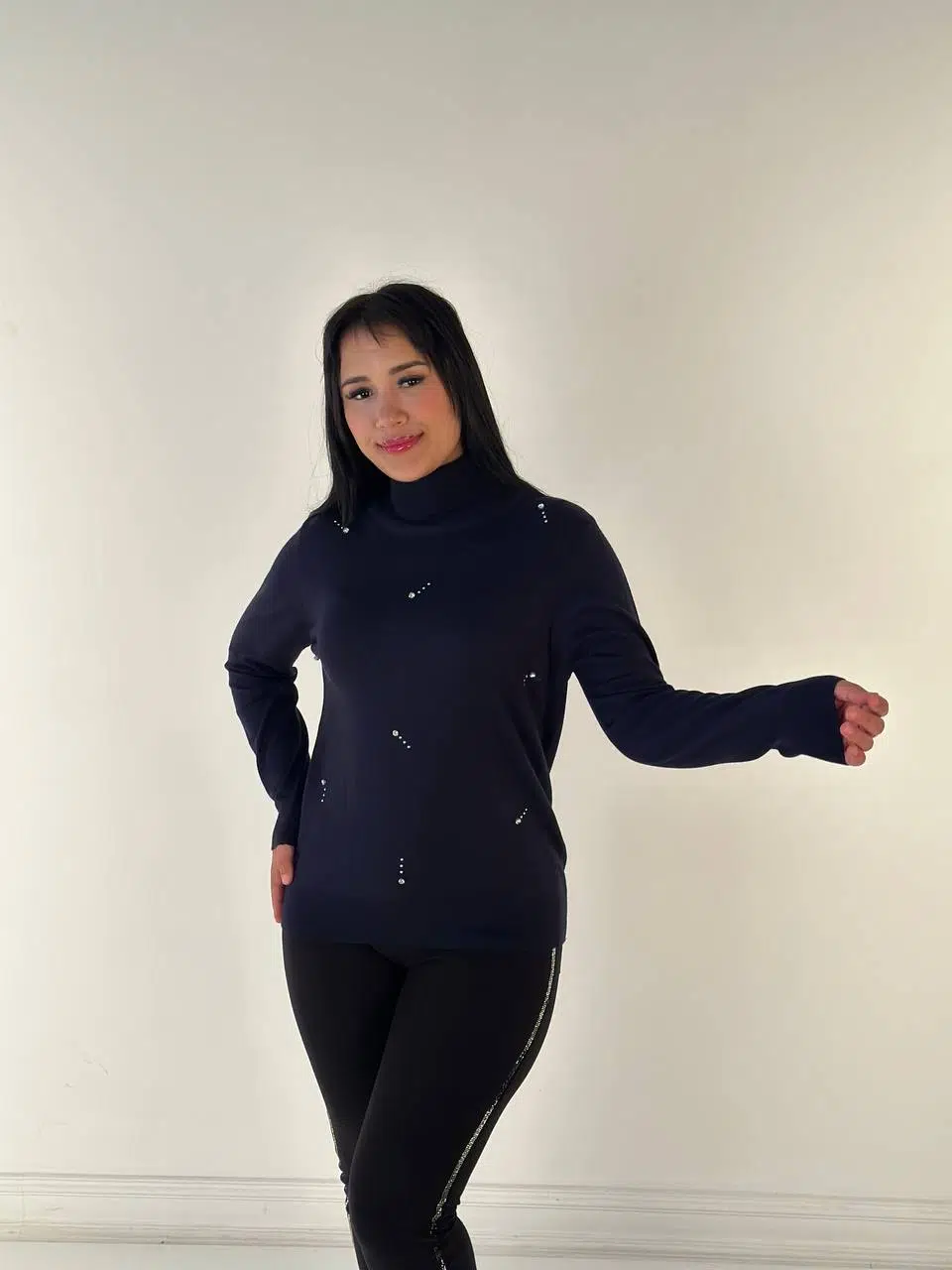 30113 KAZEE TRİKO KAZAK - LACİVERT