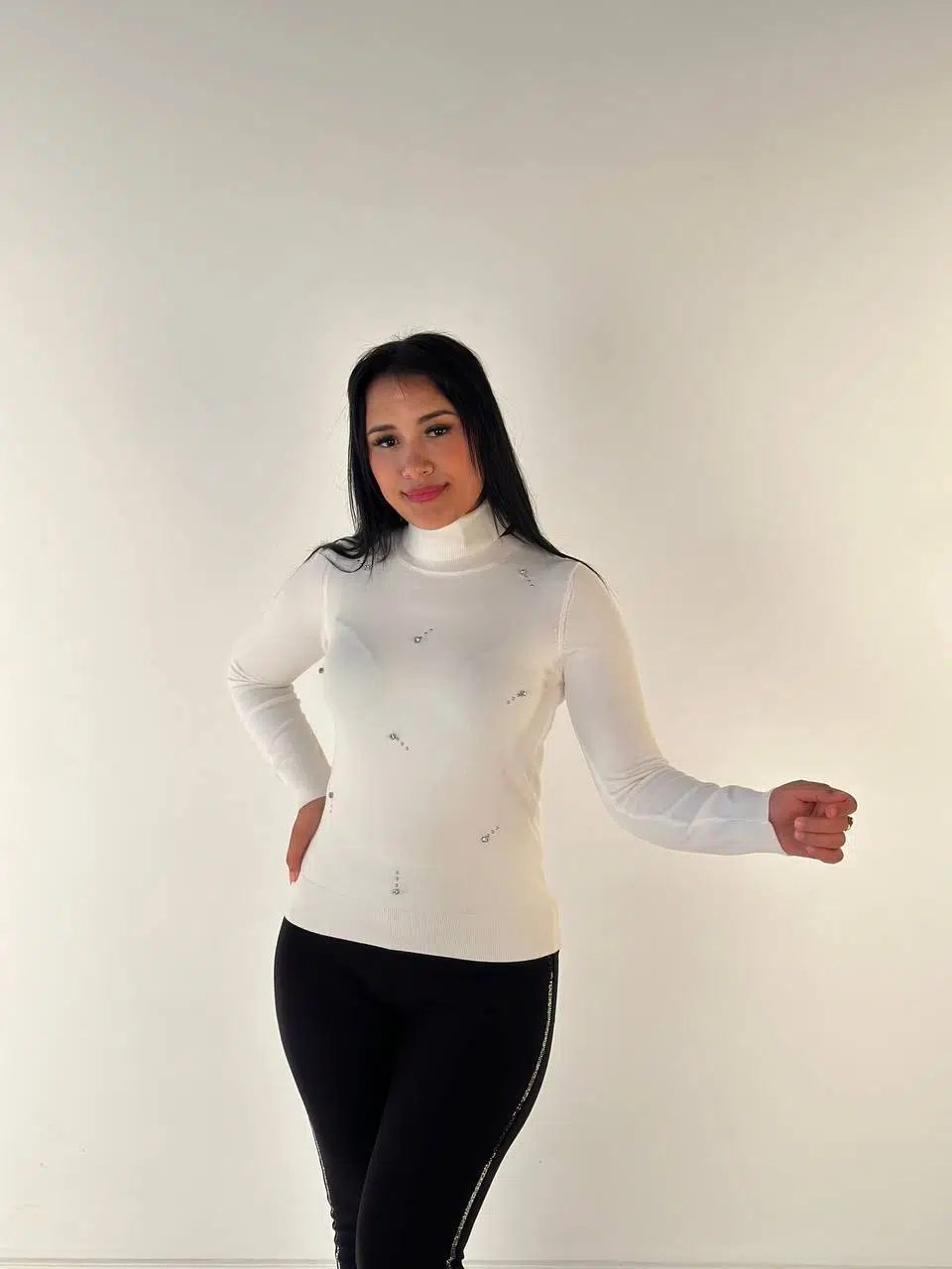 30113 KAZEE TRİKO KAZAK - EKRU