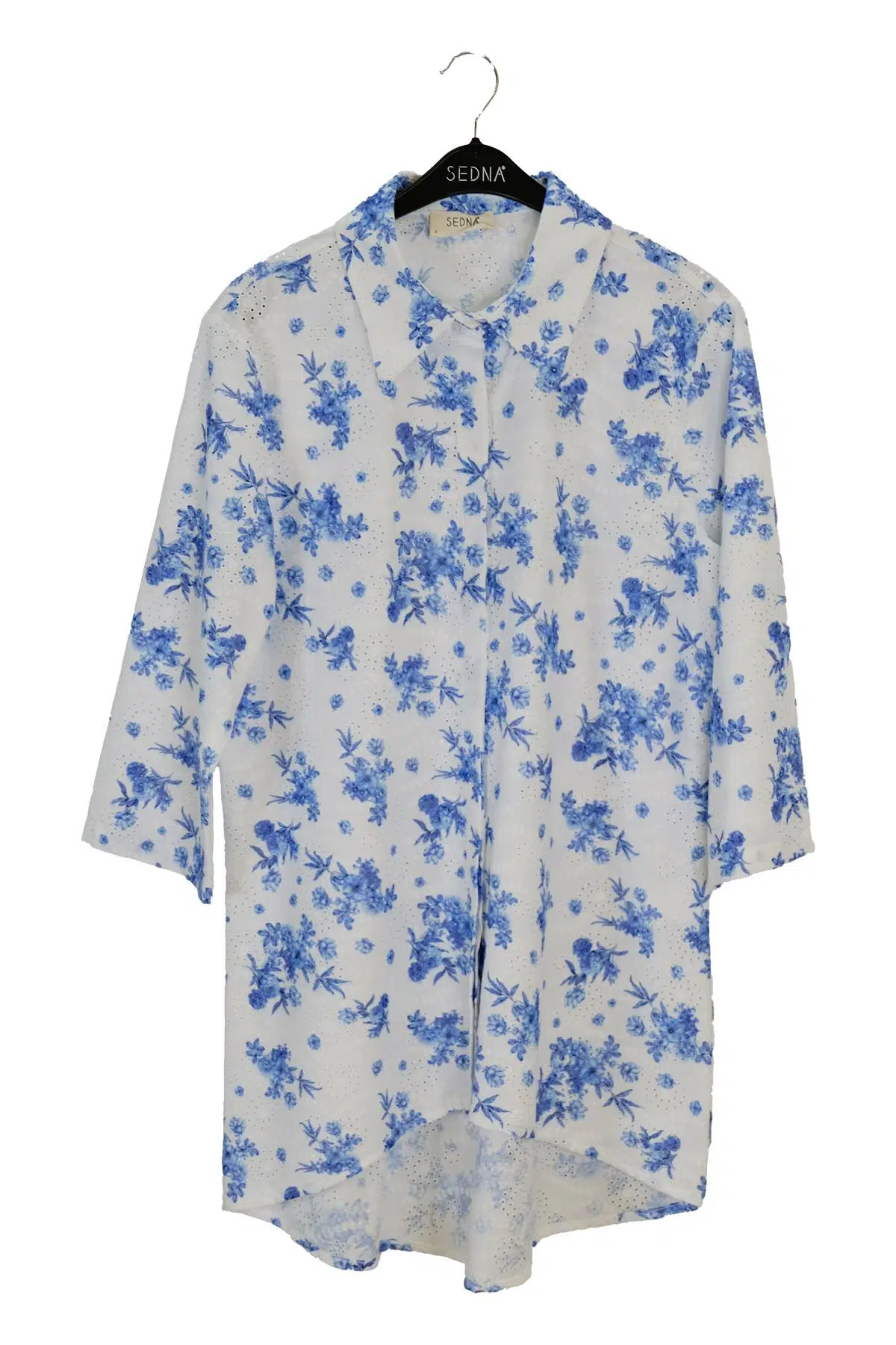 3060 SEDNA DESENLİ ASİMETRİK GÖMLEK