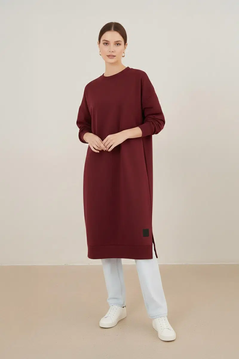 30645 SOUL TUNİK - BURGUNDY