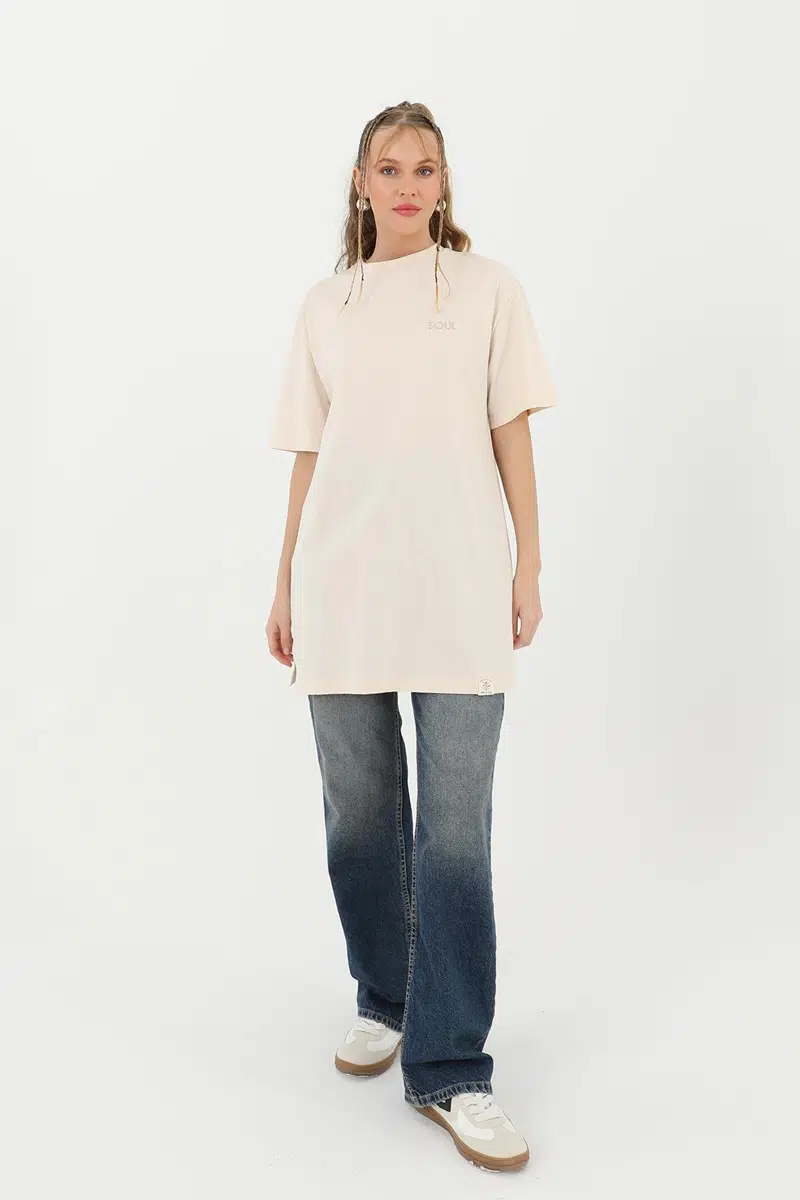 30727 SOUL T-SHIRT - BEİGE