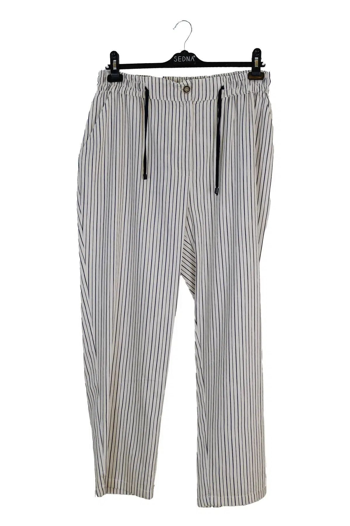 3223 SEDNA BAĞCIKLI ÇİZGİLİ PANTOLON