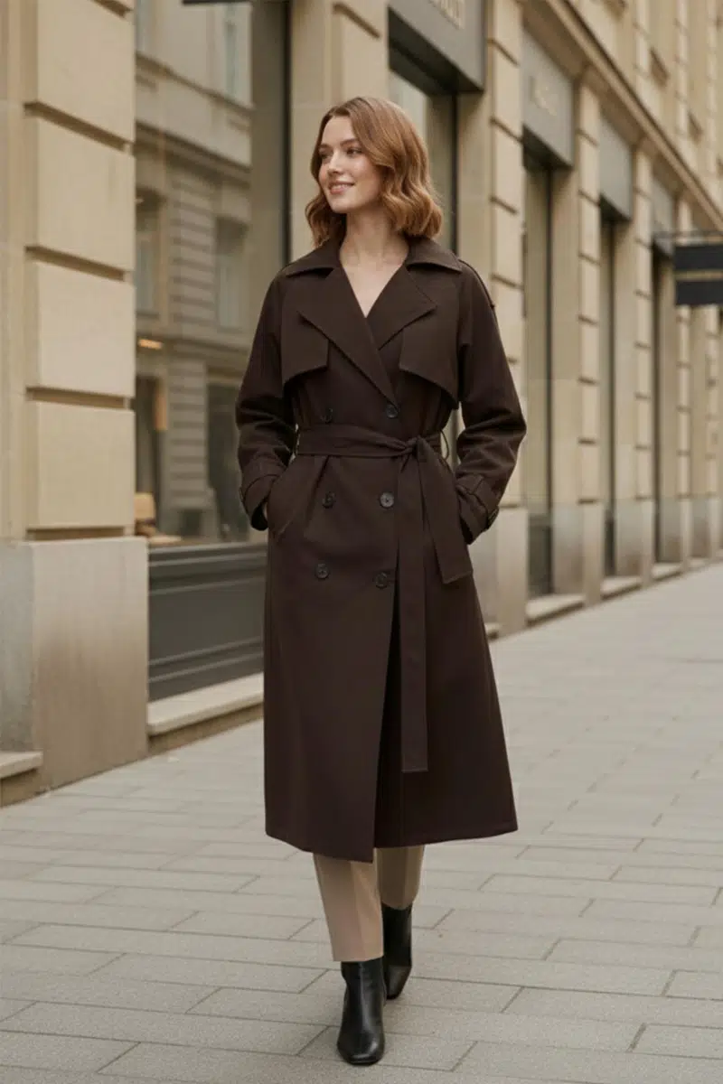 32403 SOUL TRENÇKOT - BROWN
