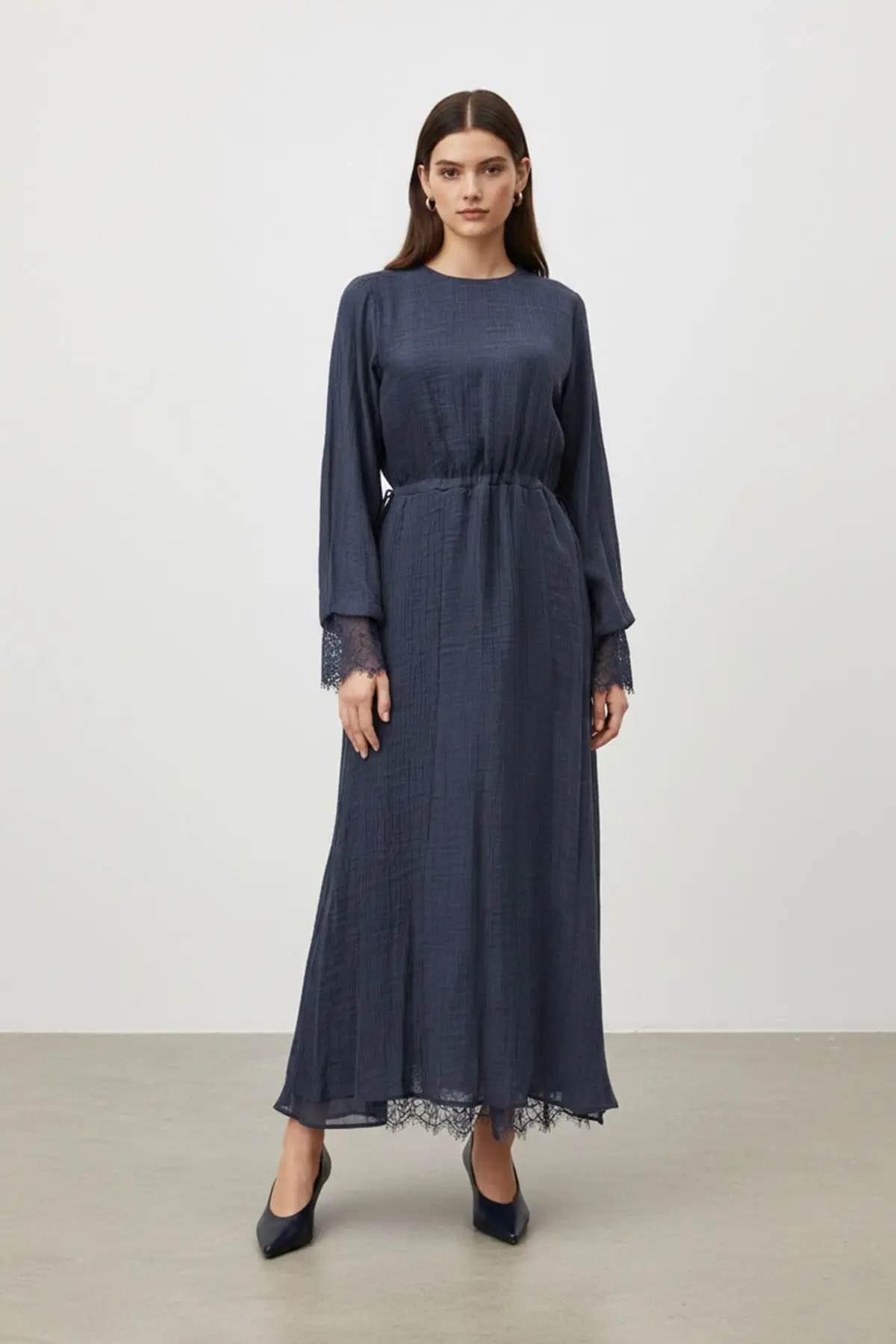 32466 PUANE ELBİSE - NAVY