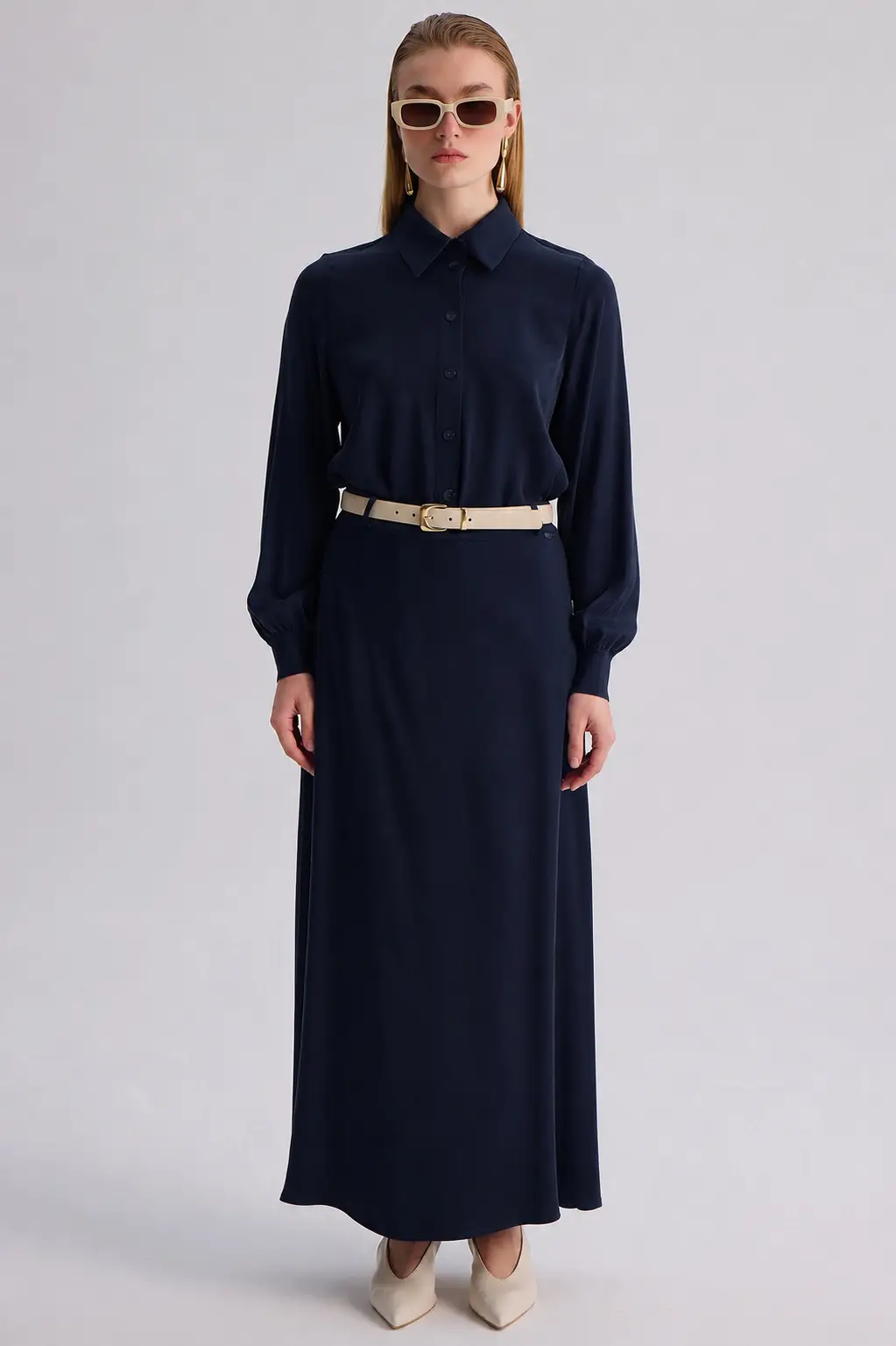 3263802 MISSDALIDA ERKEK YAKA KLASİK GÖMLEK - NAVY