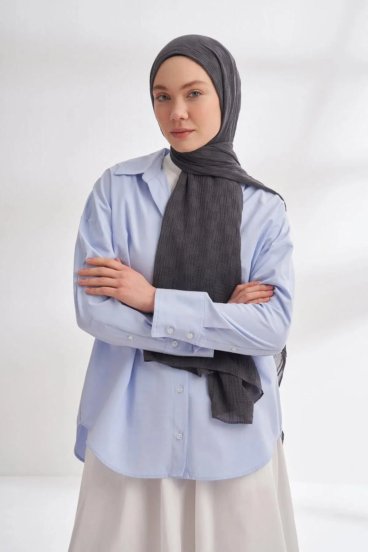 3350 ARMANDA MÜSLİN ŞAL DAMA DESEN