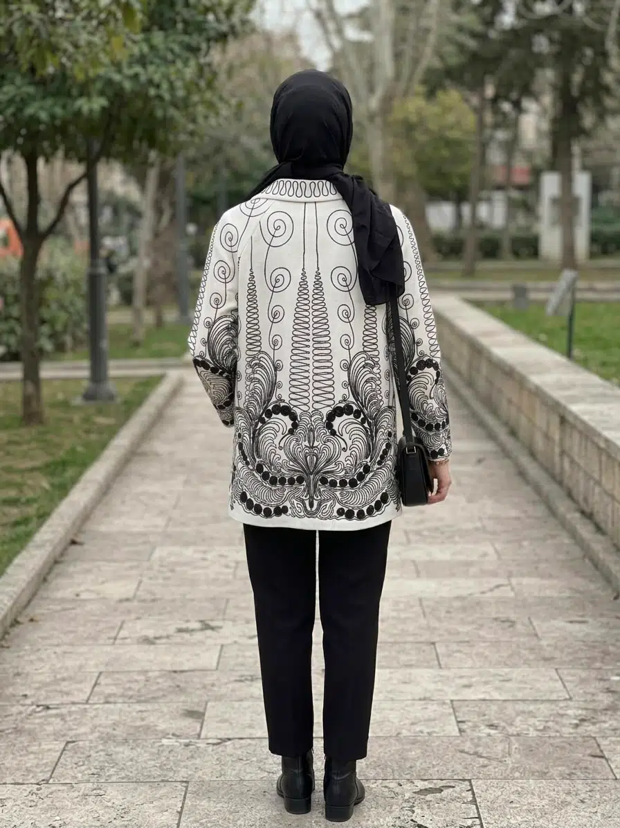 3363 GHİSA CEKET - EKRU