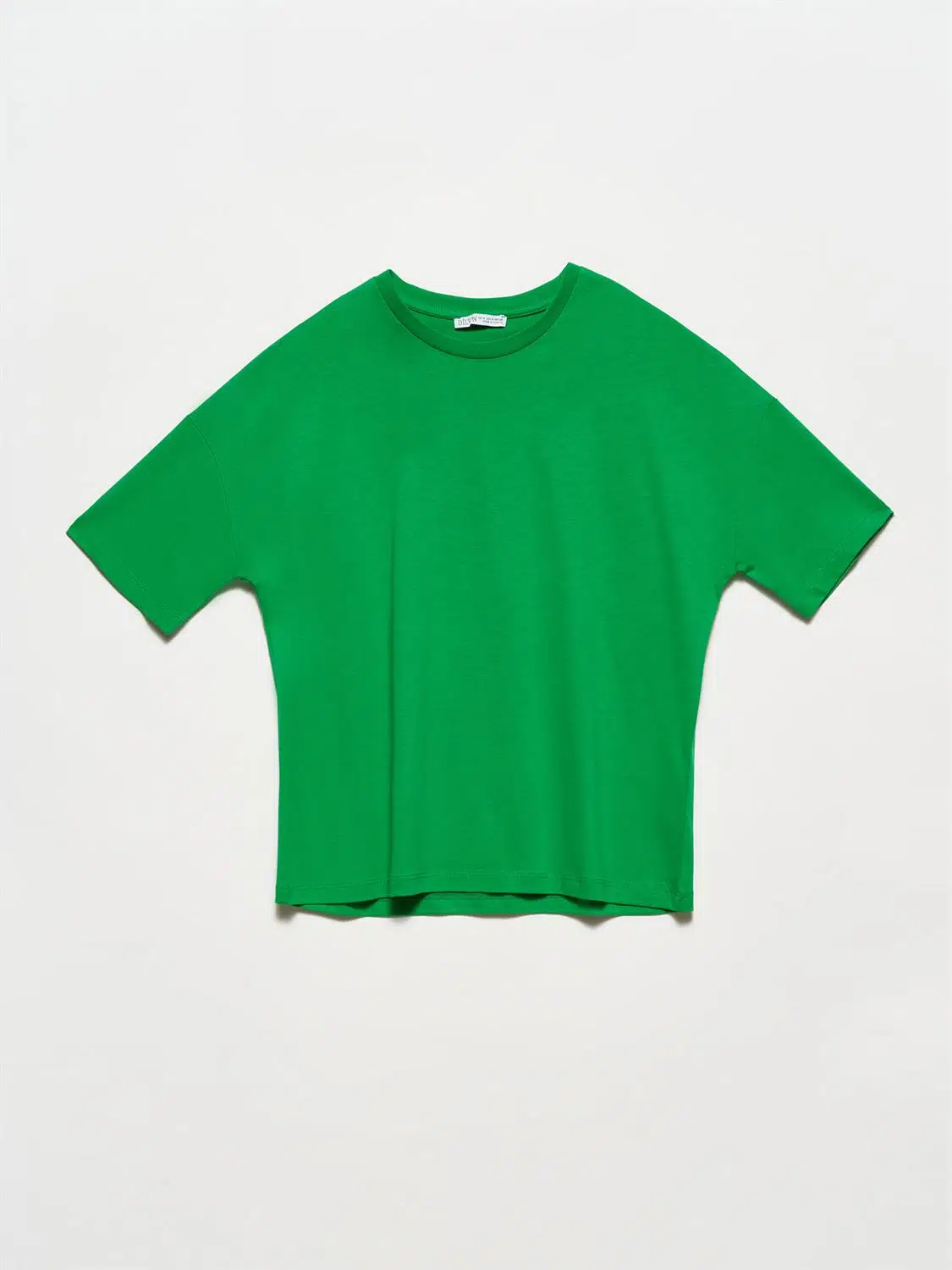 3683 DİLVİN T-SHIRT BASİC - YEŞİL