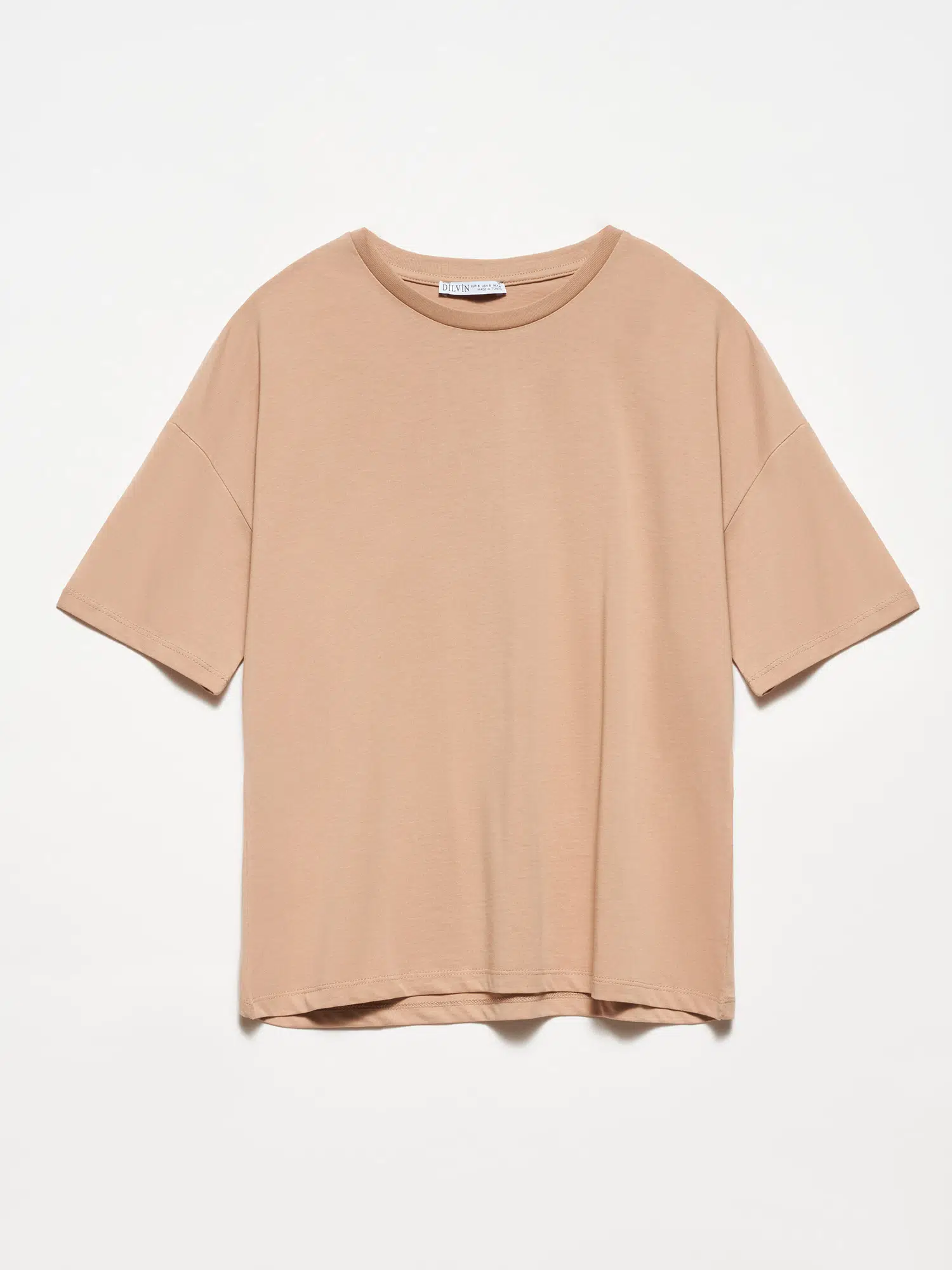 3683 DİLVİN T-SHIRT BASİC - BEJ