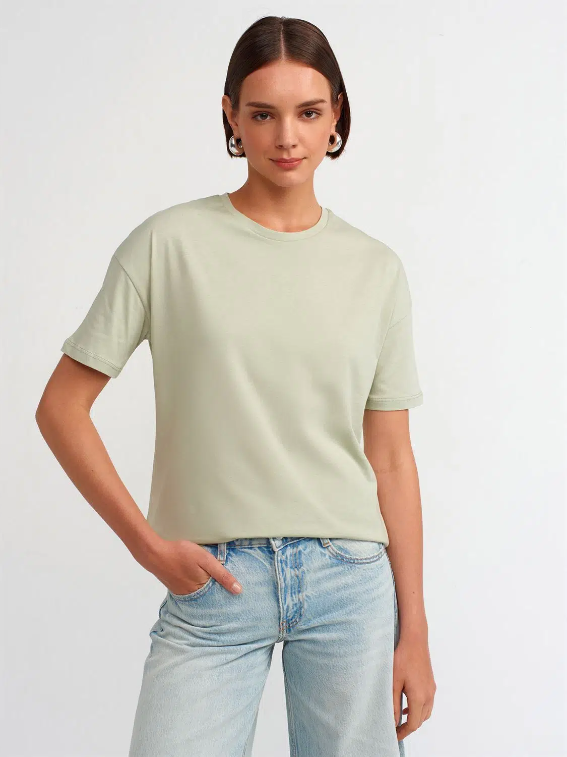 3683 DİLVİN T-SHIRT BASİC - MİNT