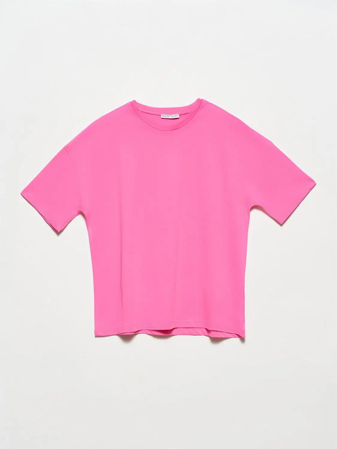 3683 DİLVİN T-SHIRT BASİC - PEMBE