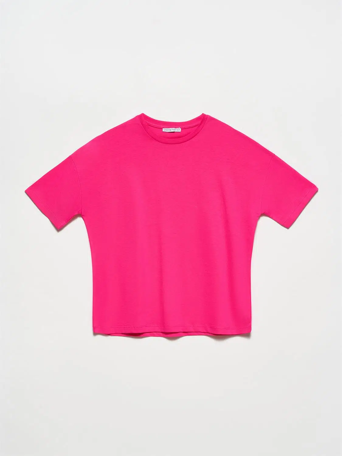 3683 DİLVİN T-SHIRT BASİC - FUŞYA