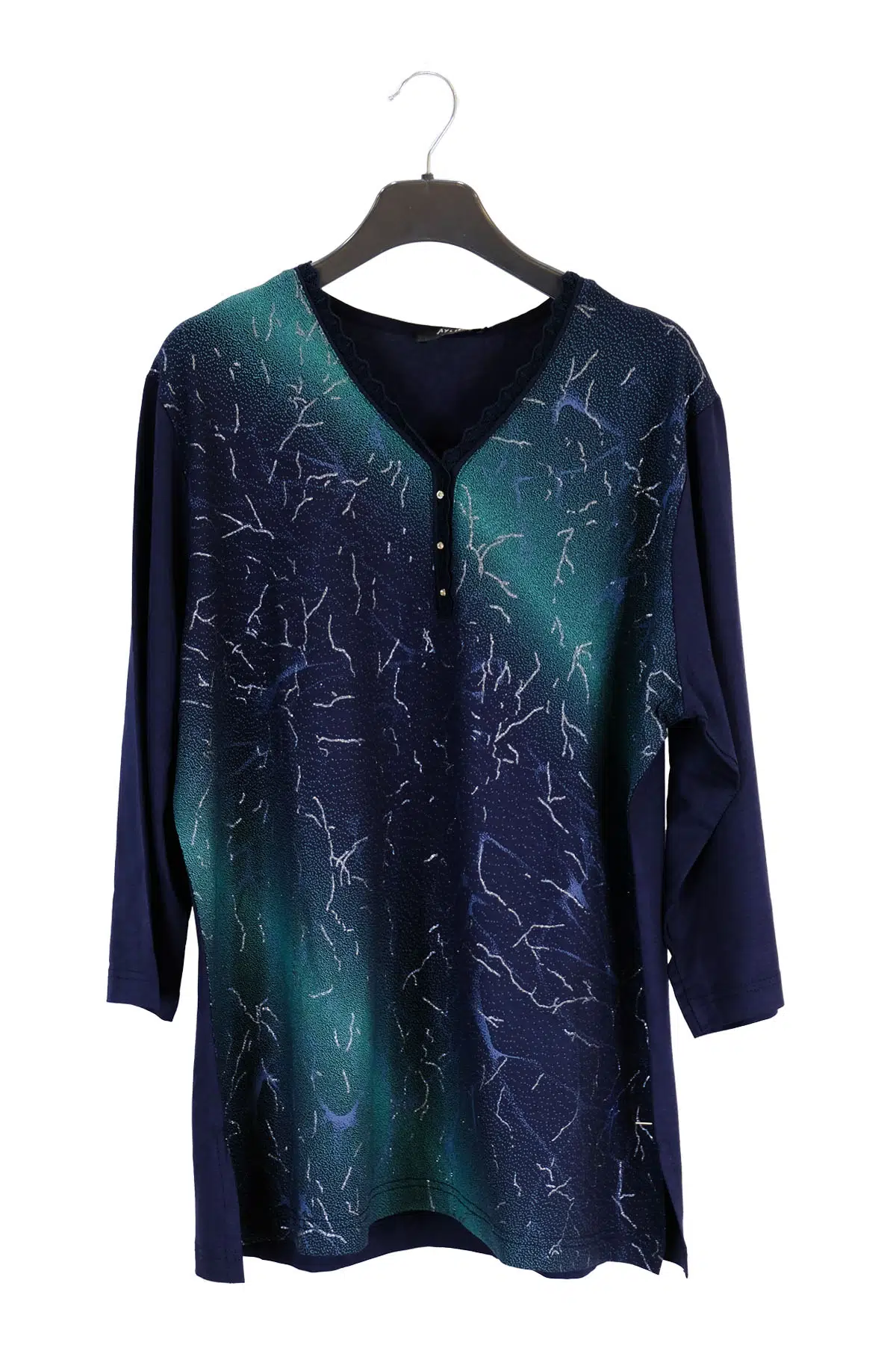 3818 AYLİN PENYE BLUZ - LACİVERT