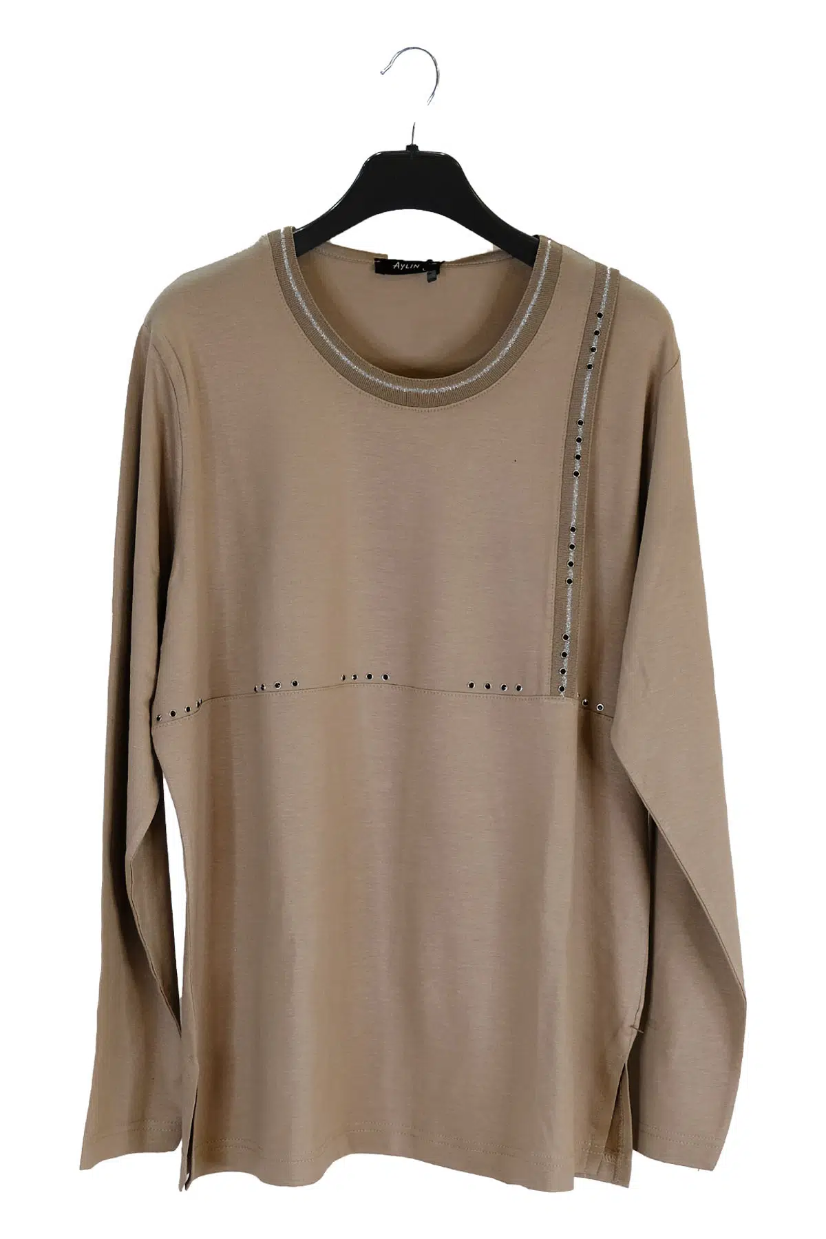 3834 AYLİN PENYE BLUZ - VİZON