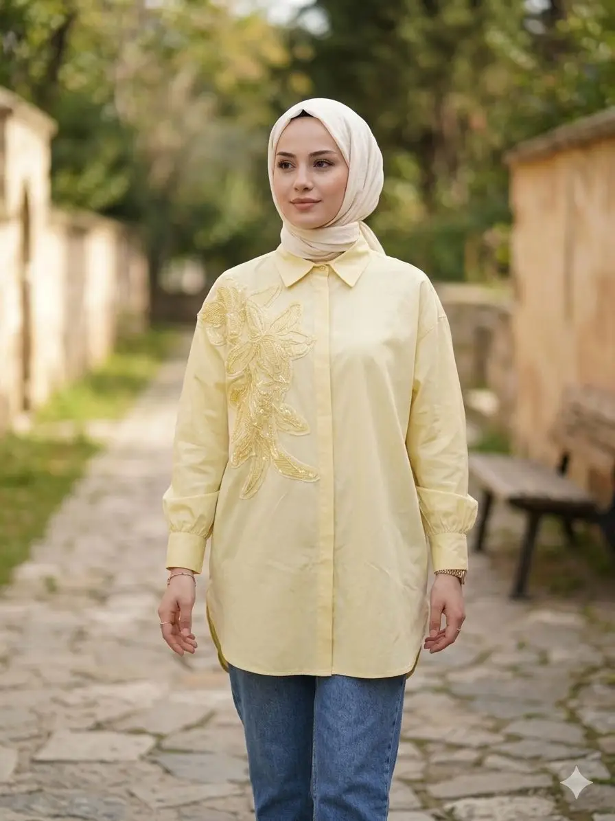 4380 GHİSA TUNİK - SARI