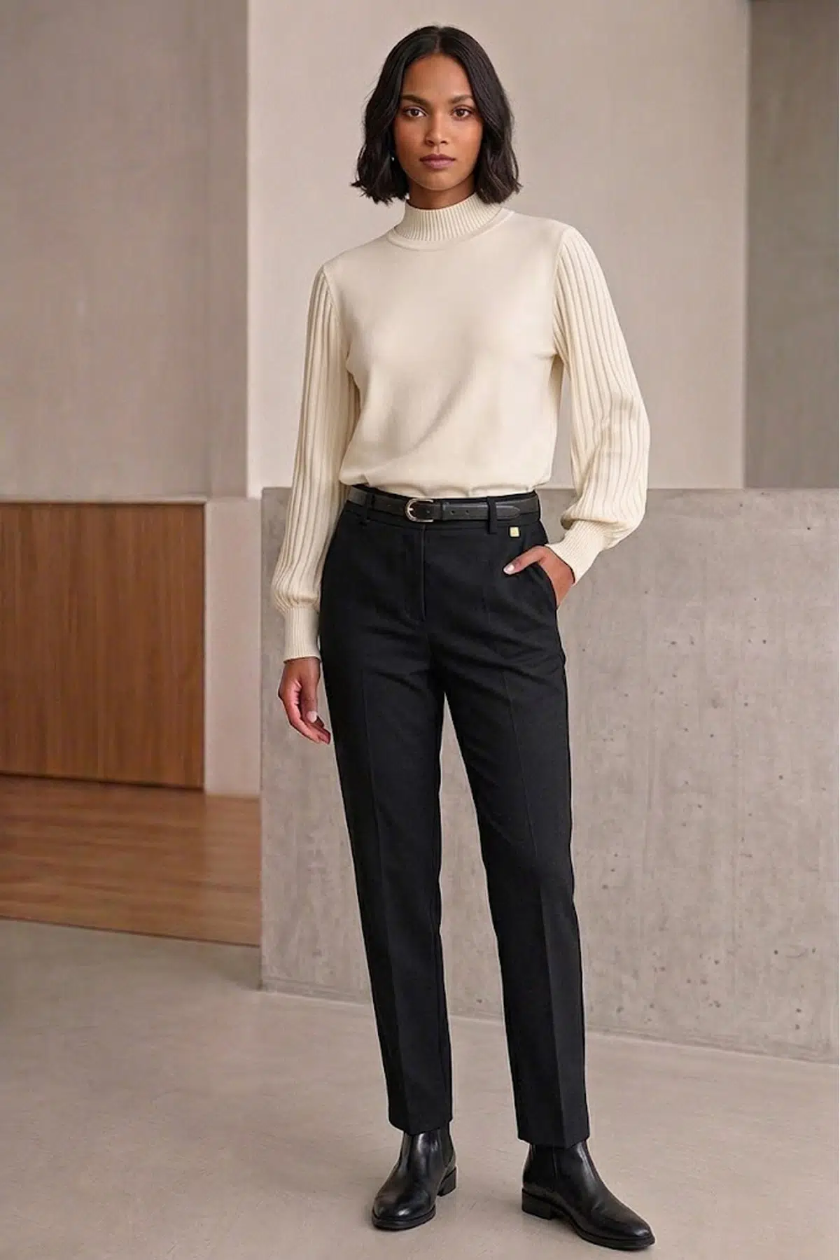 4421 GHİSA TUNİK - EKRU