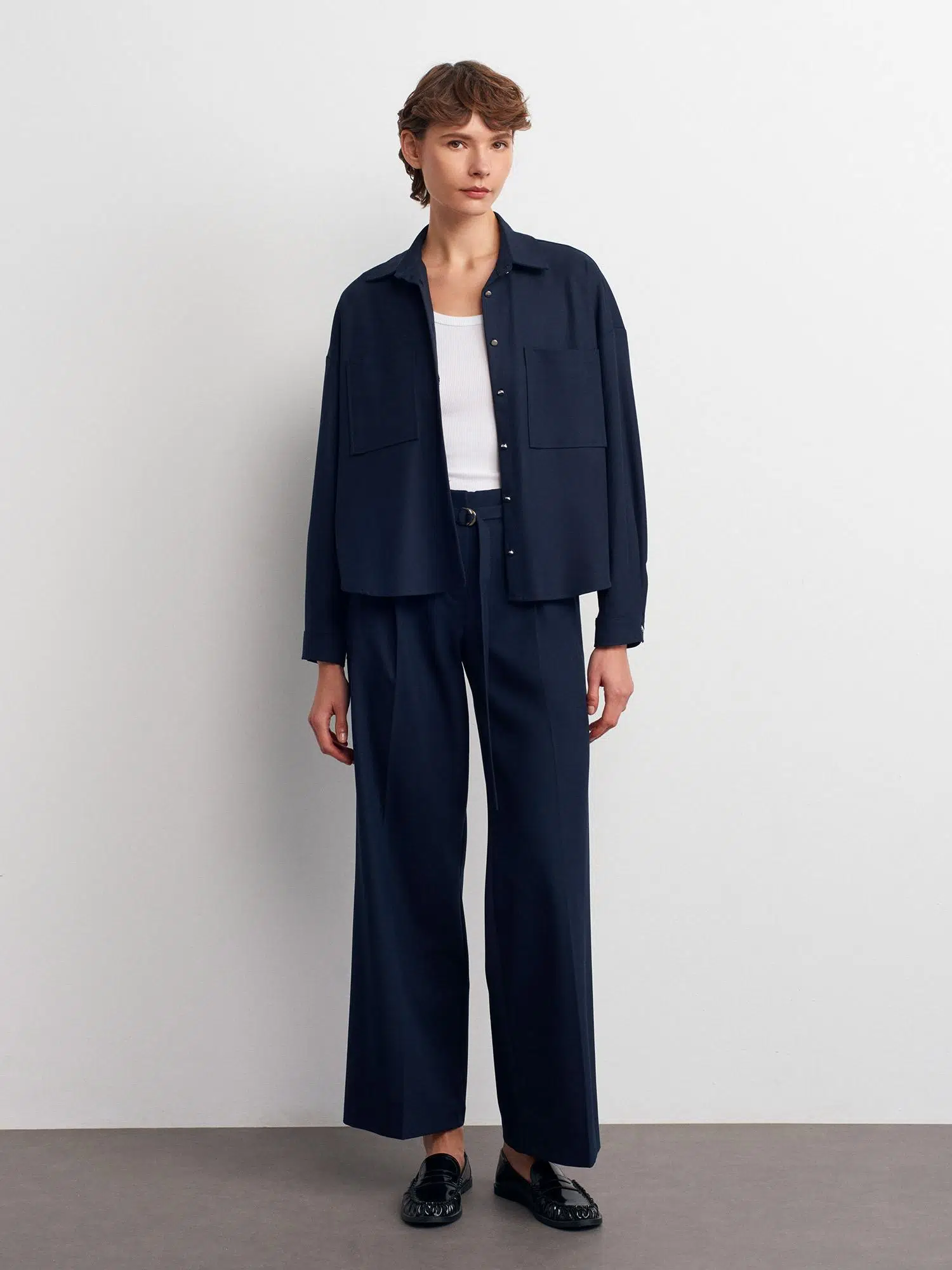 50522 DİLVİN OVERSİZE GÖMLEK