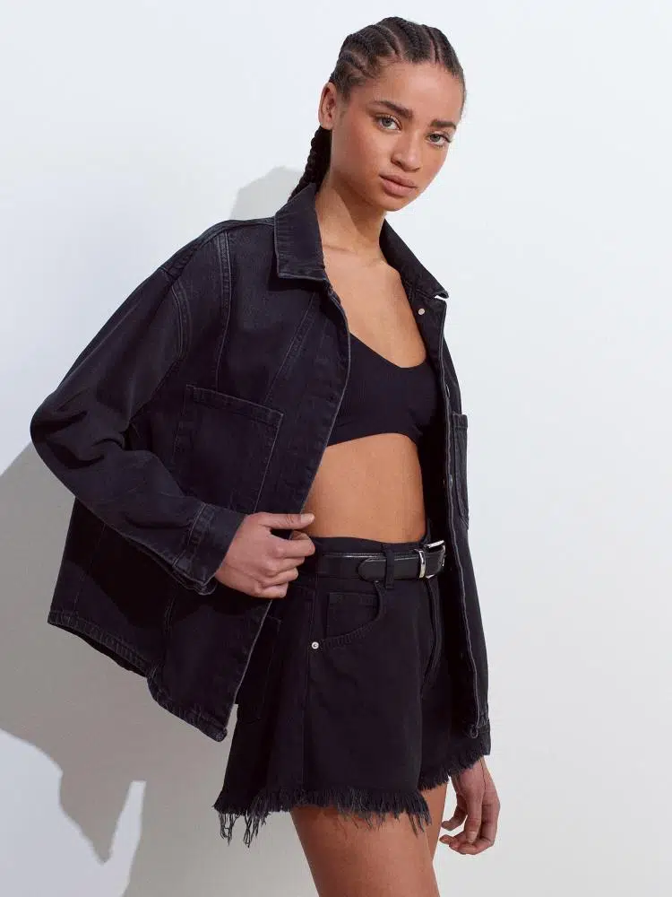 50749 DİLVİN ÖN BÖLÜMÜ DİKİŞLİ OVERSİZE GÖMLEK