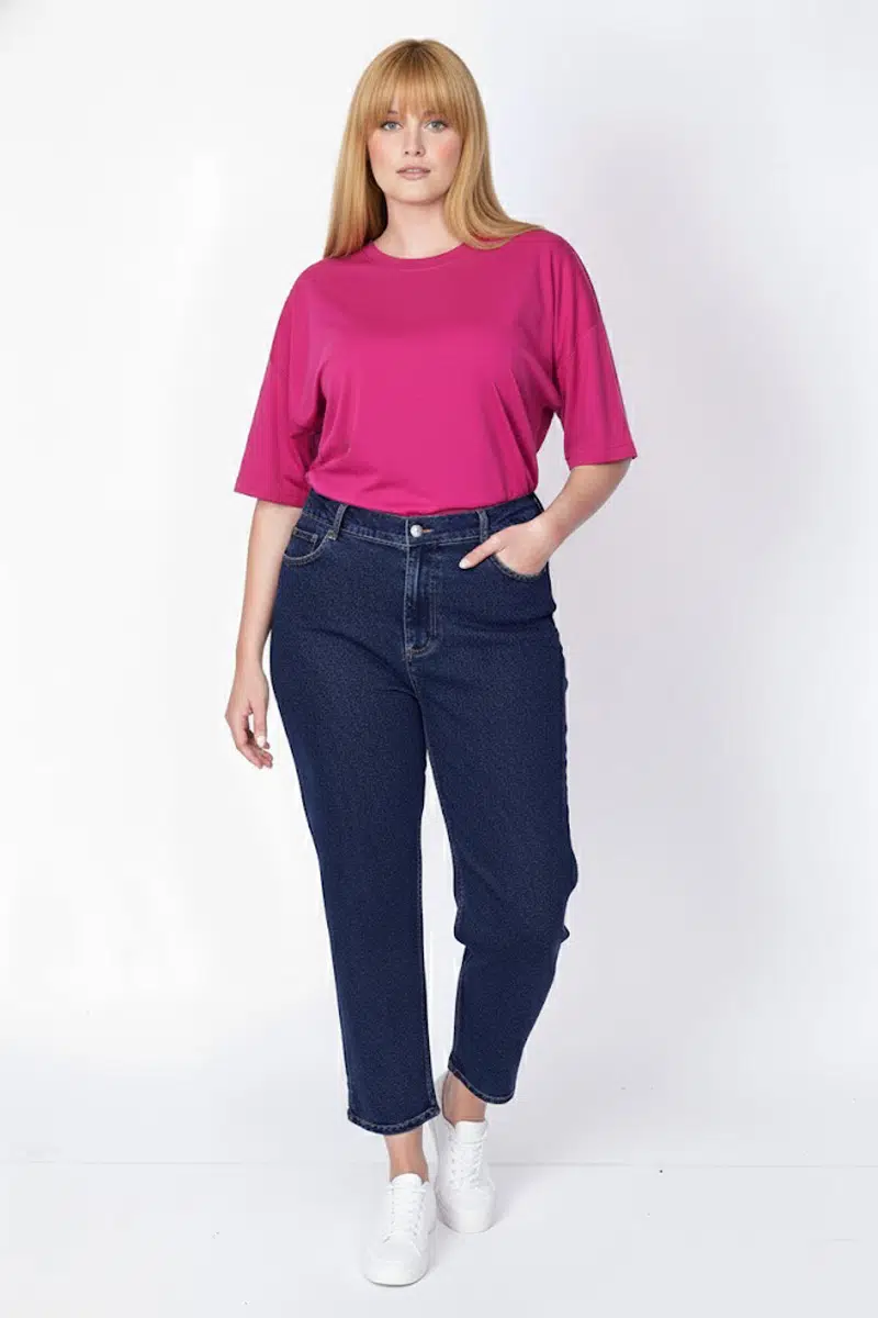 54655 FEMİNA MOM PANTOLON - İNDİGO