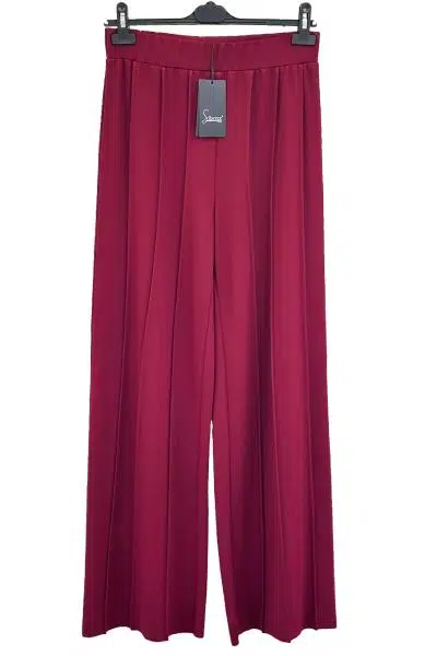 5612 SENTEZ LİORA GENİŞ PAÇA ÖRME PANTOLON