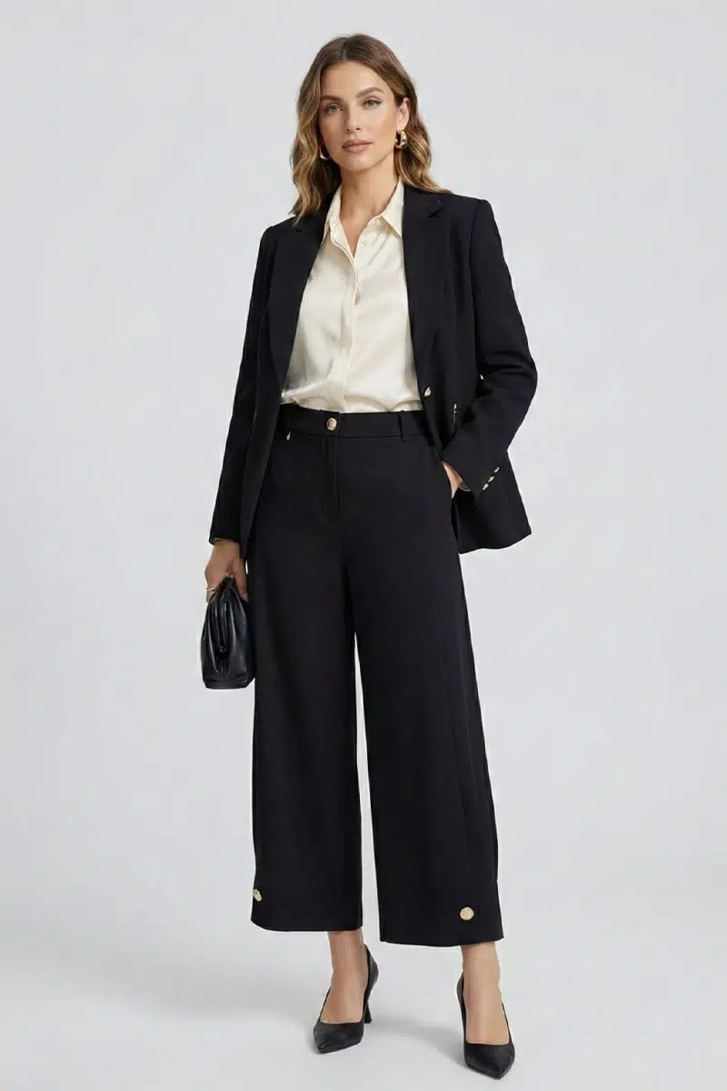 5626 SENTEZ VENÜS PAÇASI PİLELİ DÜĞMELİ PANTOLON