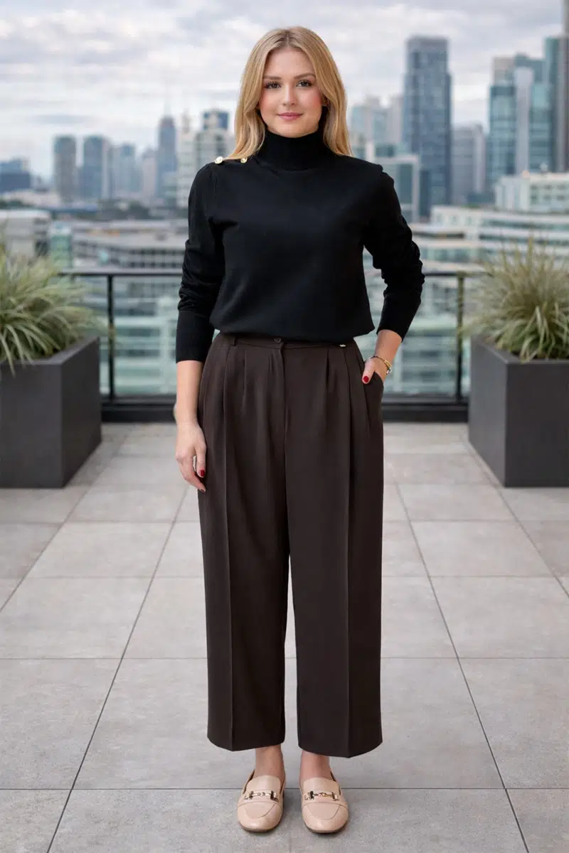 5632 SENTEZ LAVİNİA PİLELİ PANTOLON