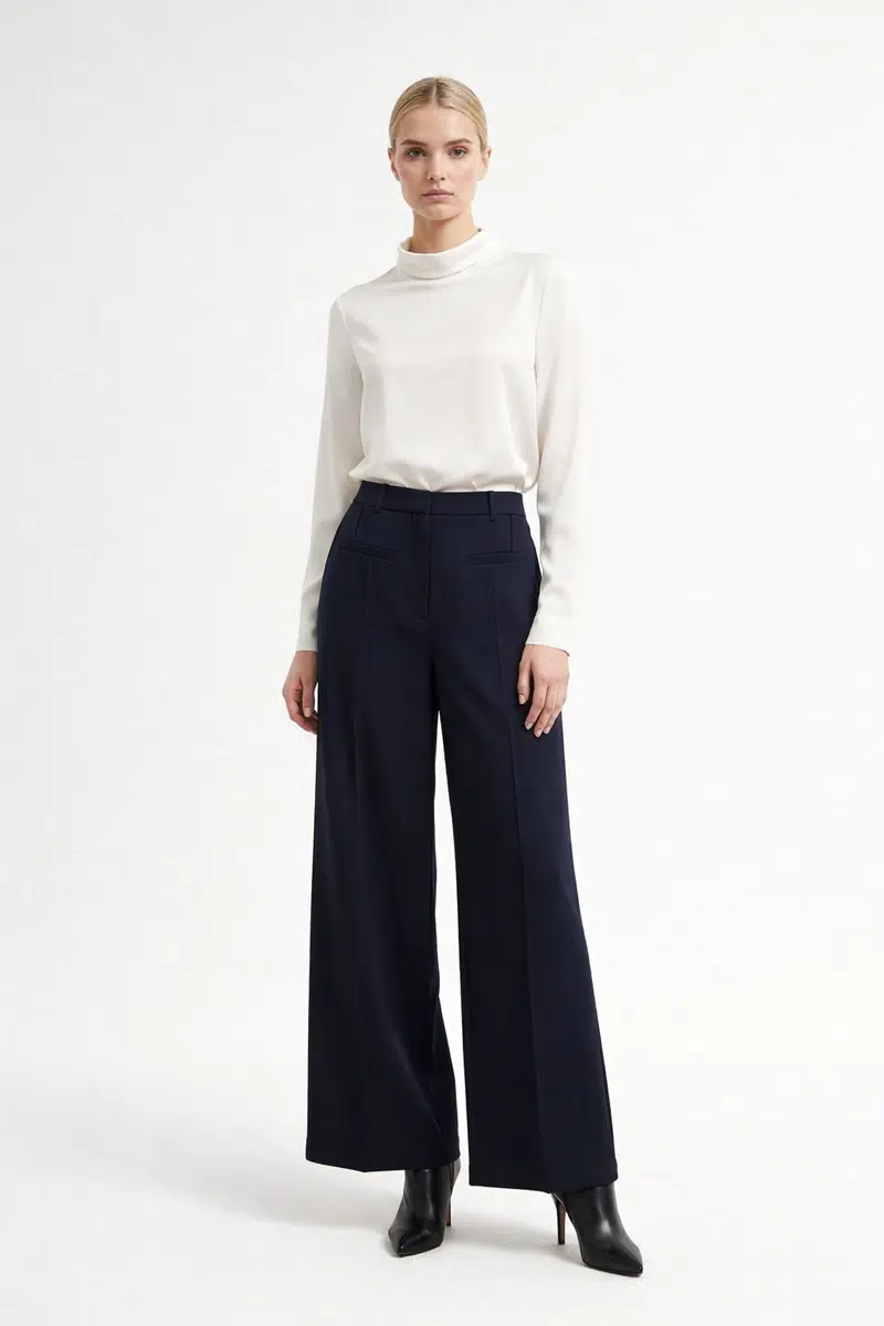 5640 SENTEZ FLORİDO NERVÜRLÜ PANTOLON