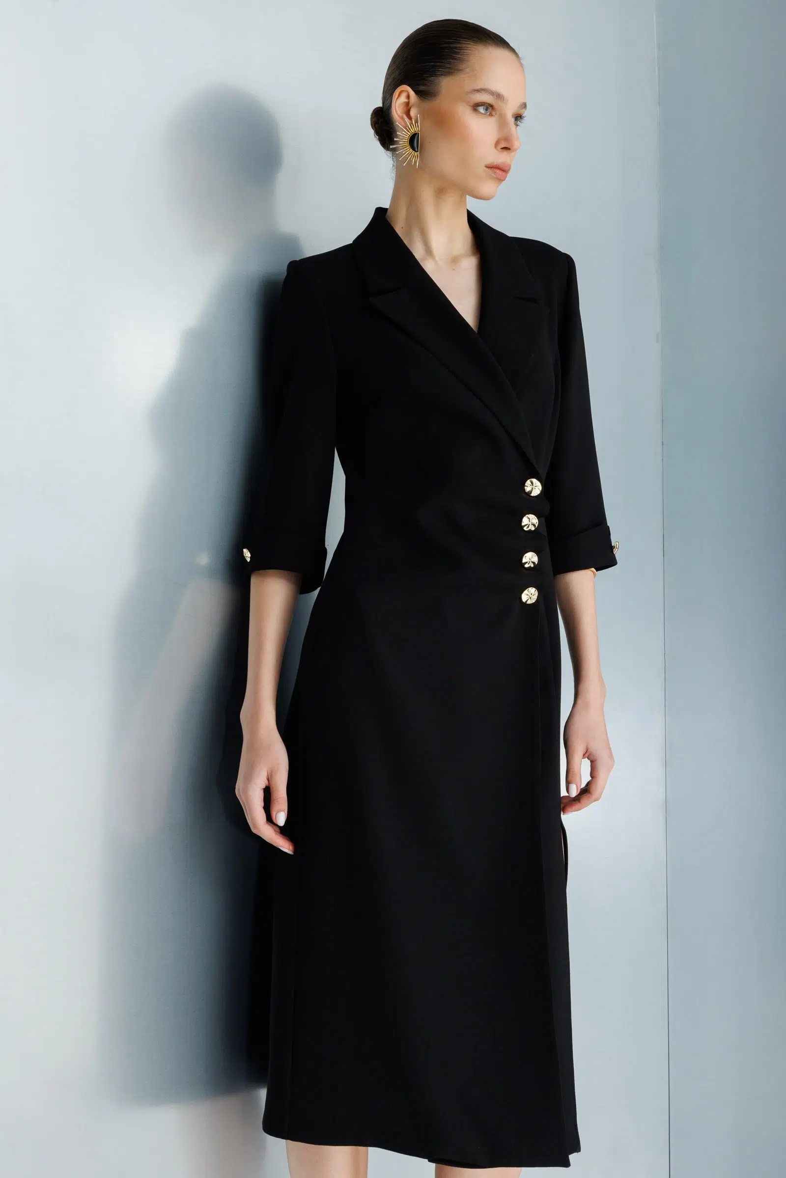 60027 MODAİLGİ KRUVAZE KAPAMA DÜĞME DETAYLI