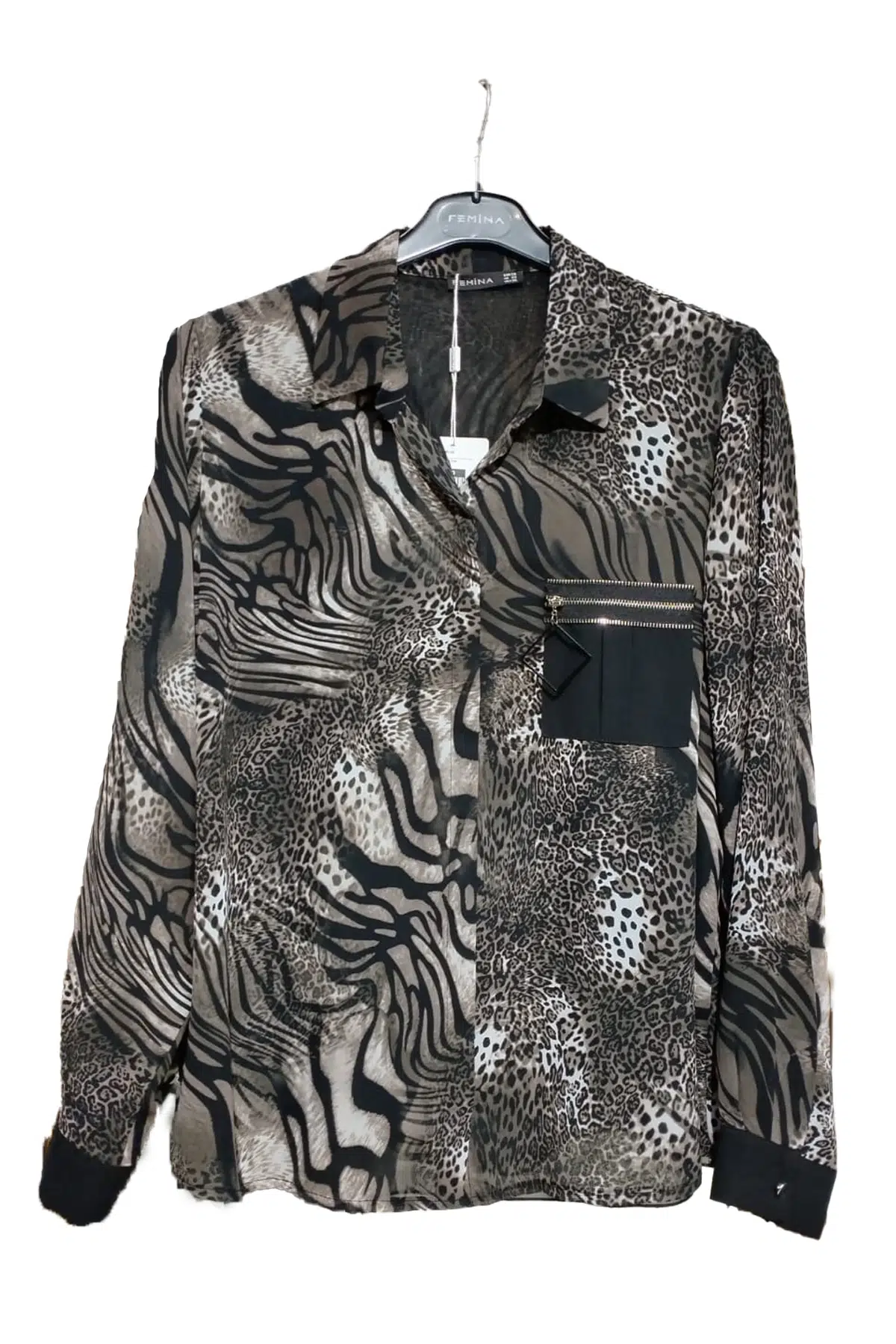 60545 FEMİNA BLUZ - VİZON