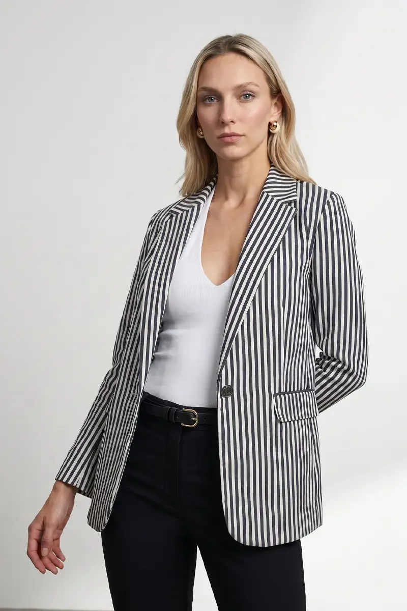 60806 DİLVİN REGULAR FİT BLAZER - GRİ