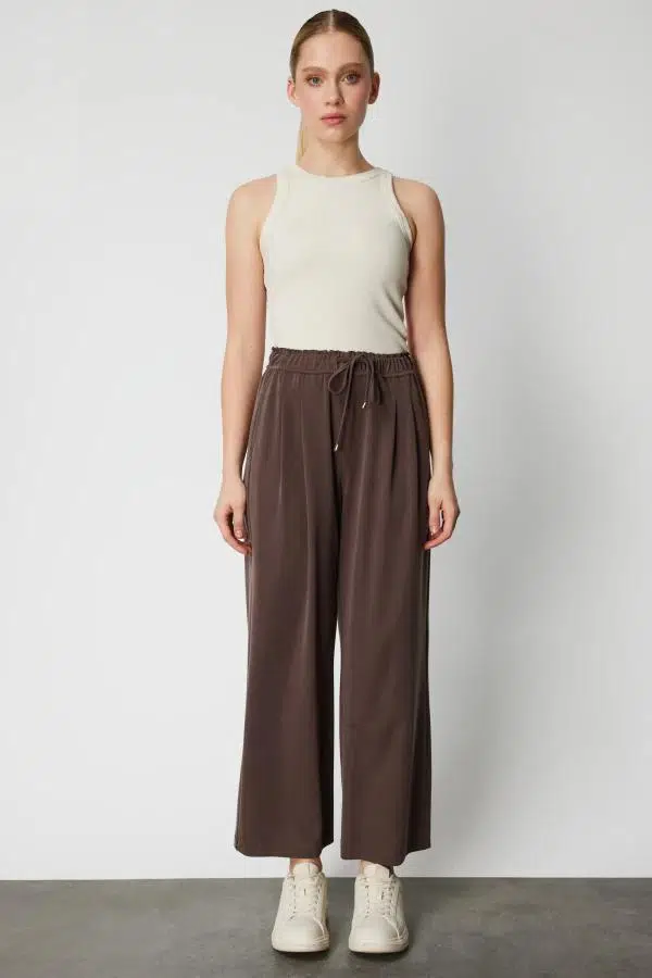 64176 ONTEKS PANTOLON PİLELİ LASTİK BEL