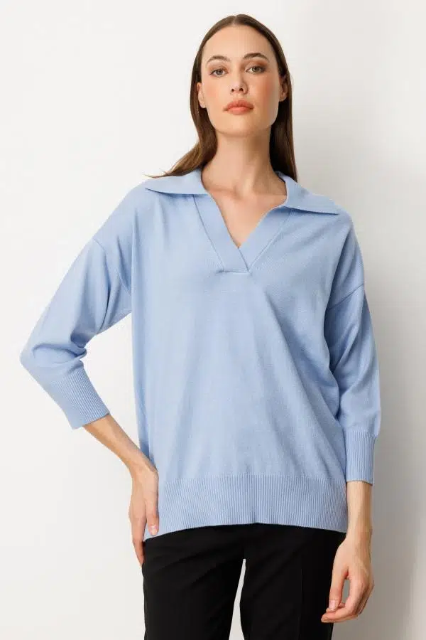 65301 ONTEKS TRUVAKAR KOL PATLI POLO YAKA BLUZ