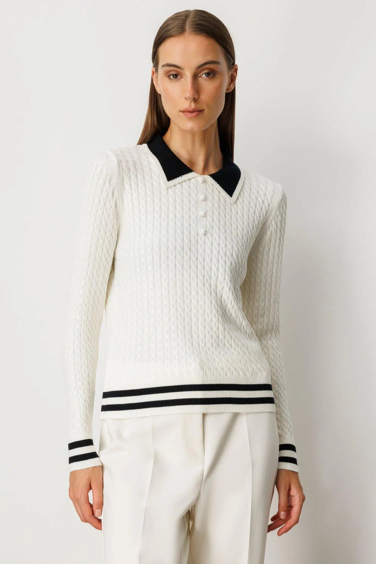 65332 ONTEKS POLO YAKA UZUN KOL KAZAK