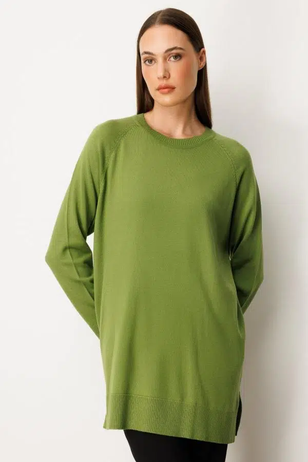 65413 ONTEKS ARKASI DÜĞMELİ KAZAK