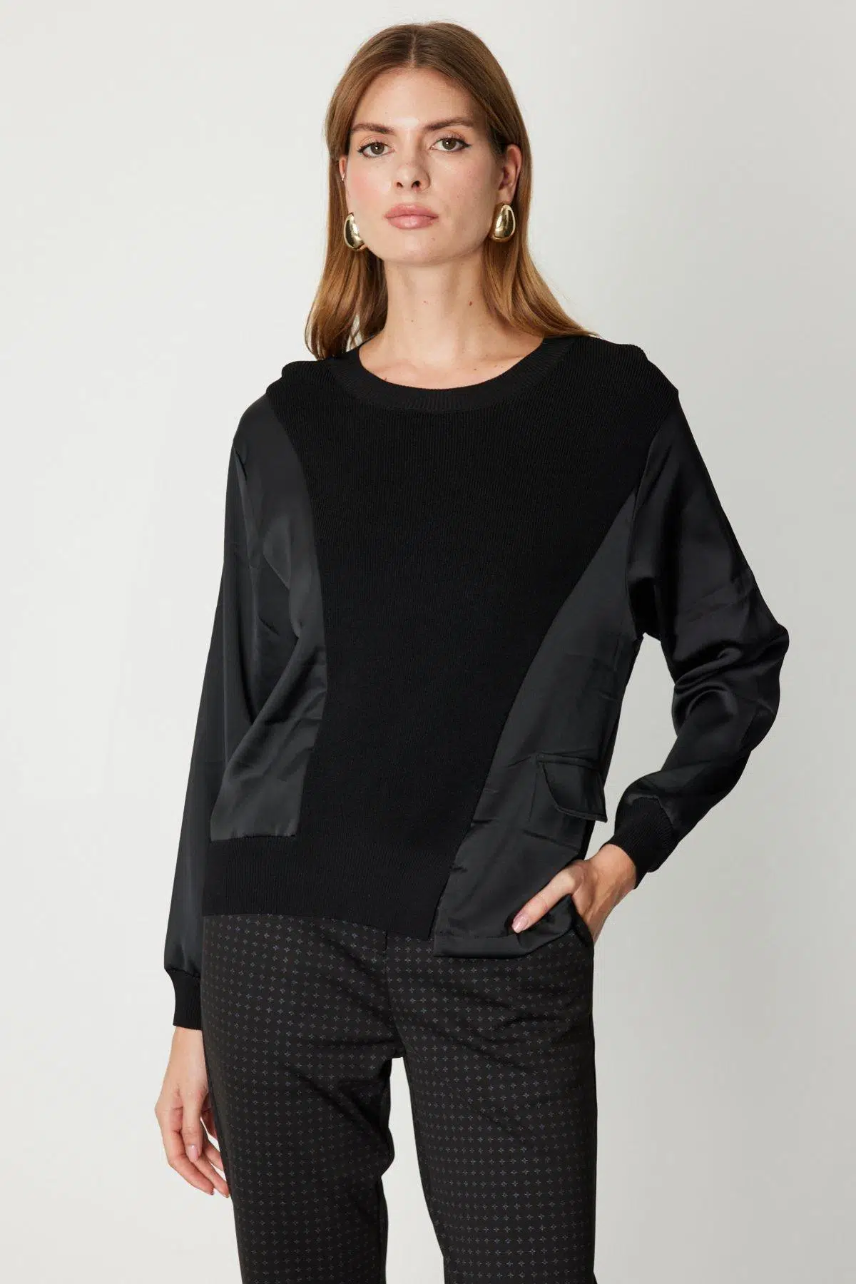 66369 ONTEKS KAZAK YANLARI SATEN SIFIR YAKA