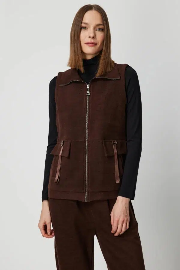 66920 ONTEKS YELEK FERMUARLI DÜĞMELİ UZUN