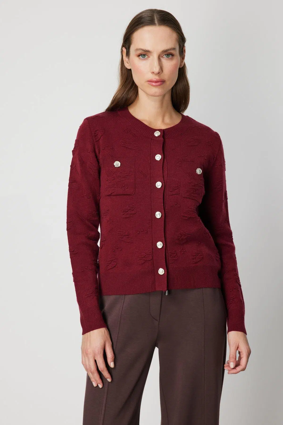 66938 ONTEKS HIRKA KENDİNDEN DESENLİ KABARIK