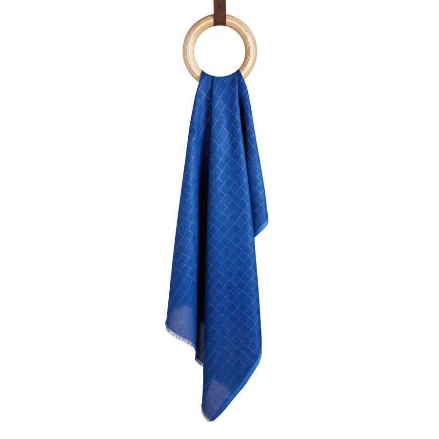 6765 QOZA ŞAL KARE SİMLİ - SAKS